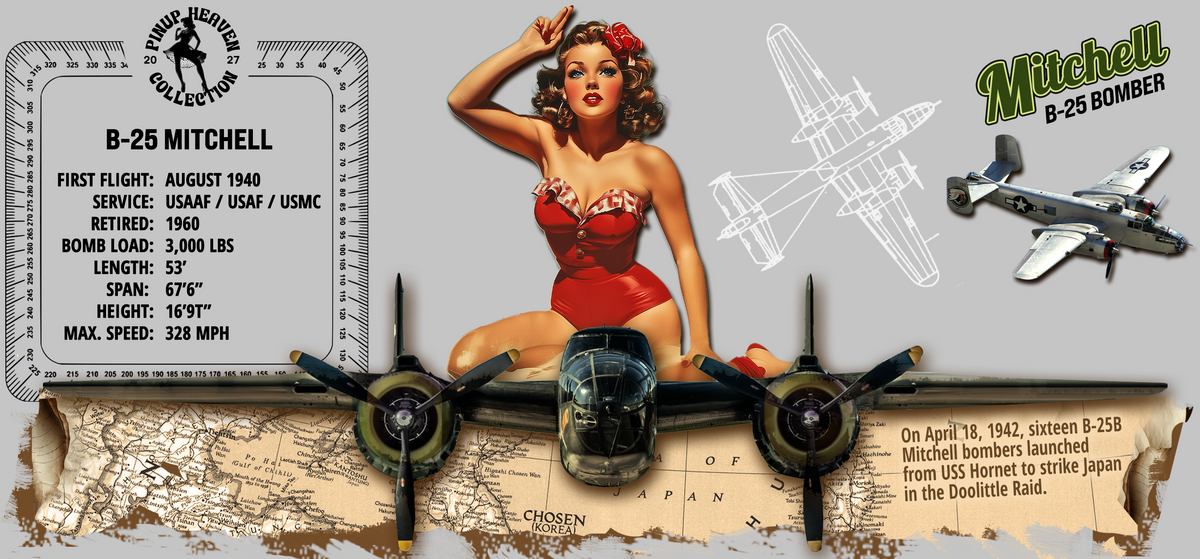 B-17 Flying Fortress WWII Pint Glass
