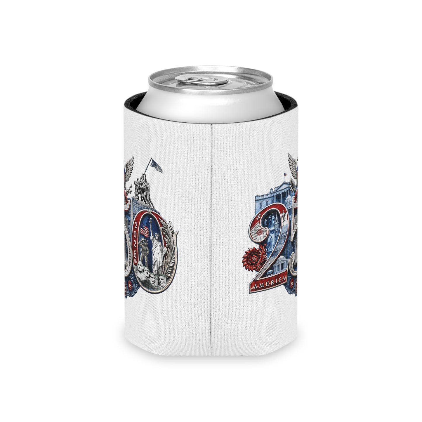Patriotic America 250th Anniversary Can Cooler | 4th of July Independence Day