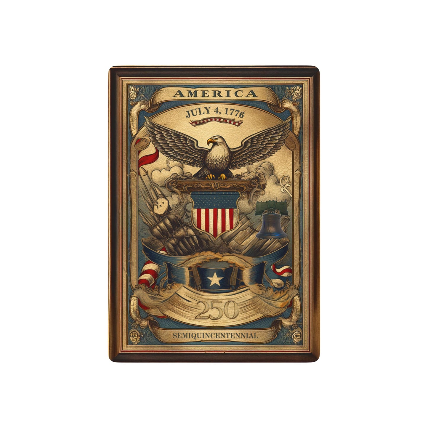 America 250th Anniversary Gold Eagle Playing Card Deck Bundle — 4-Pack