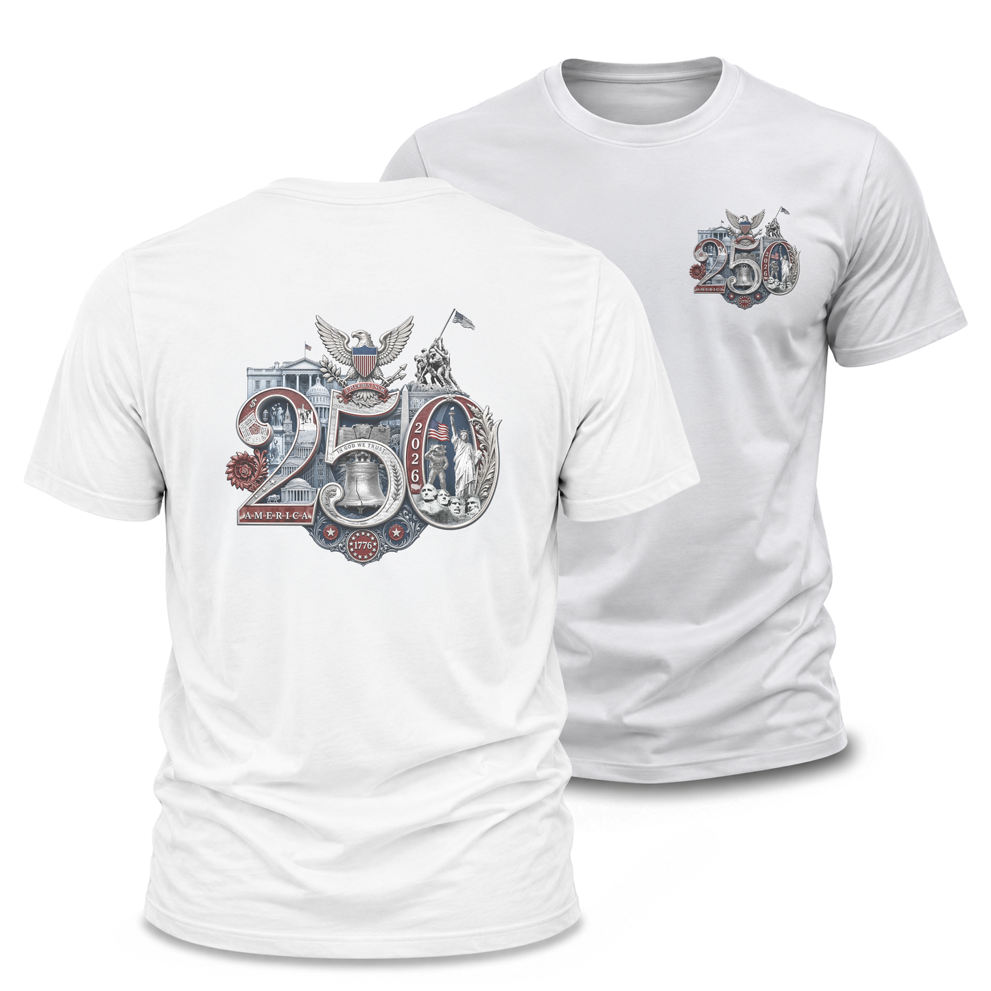 America 250th T-Shirt featuring the 250th Seal™ commemorative design