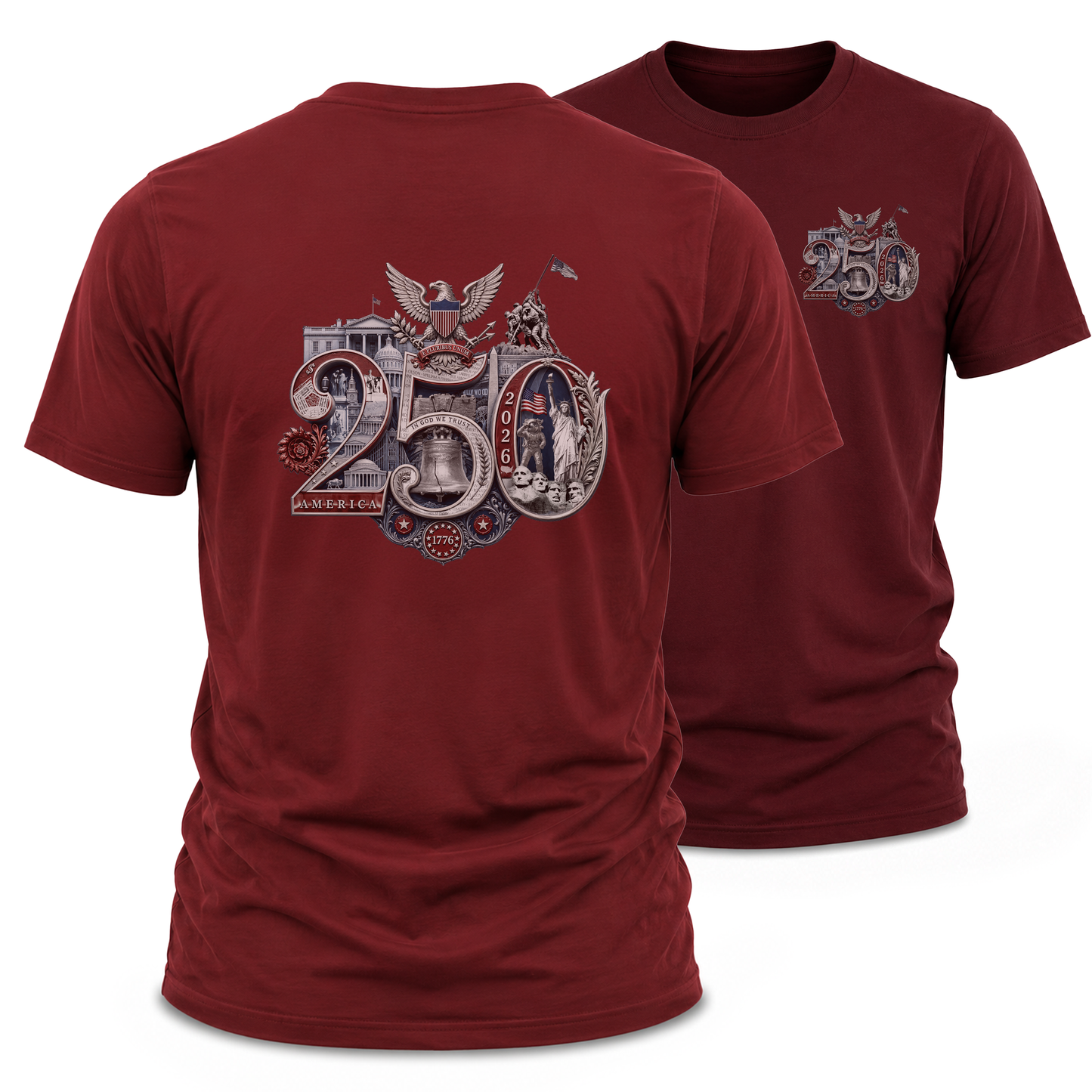 America 250th T-Shirt featuring the 250th Seal™ commemorative design