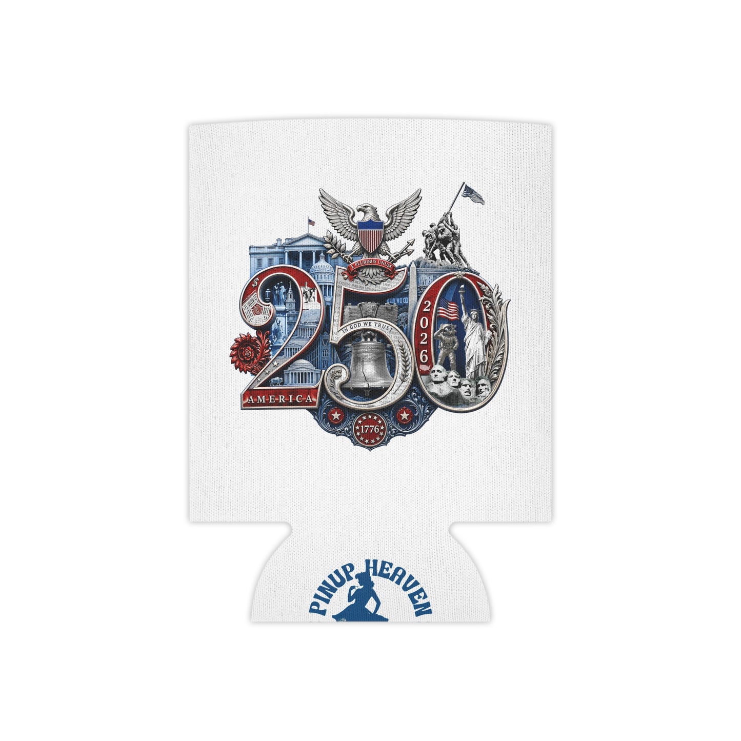 Patriotic America 250th Anniversary Can Cooler | 4th of July Independence Day