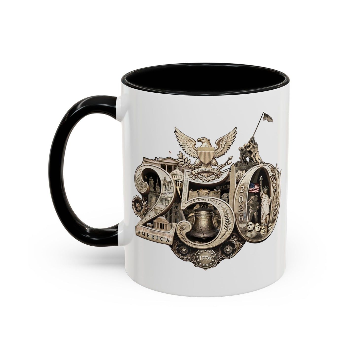 America 250th Anniversary Commemorative Accent Mug –   11oz 15oz