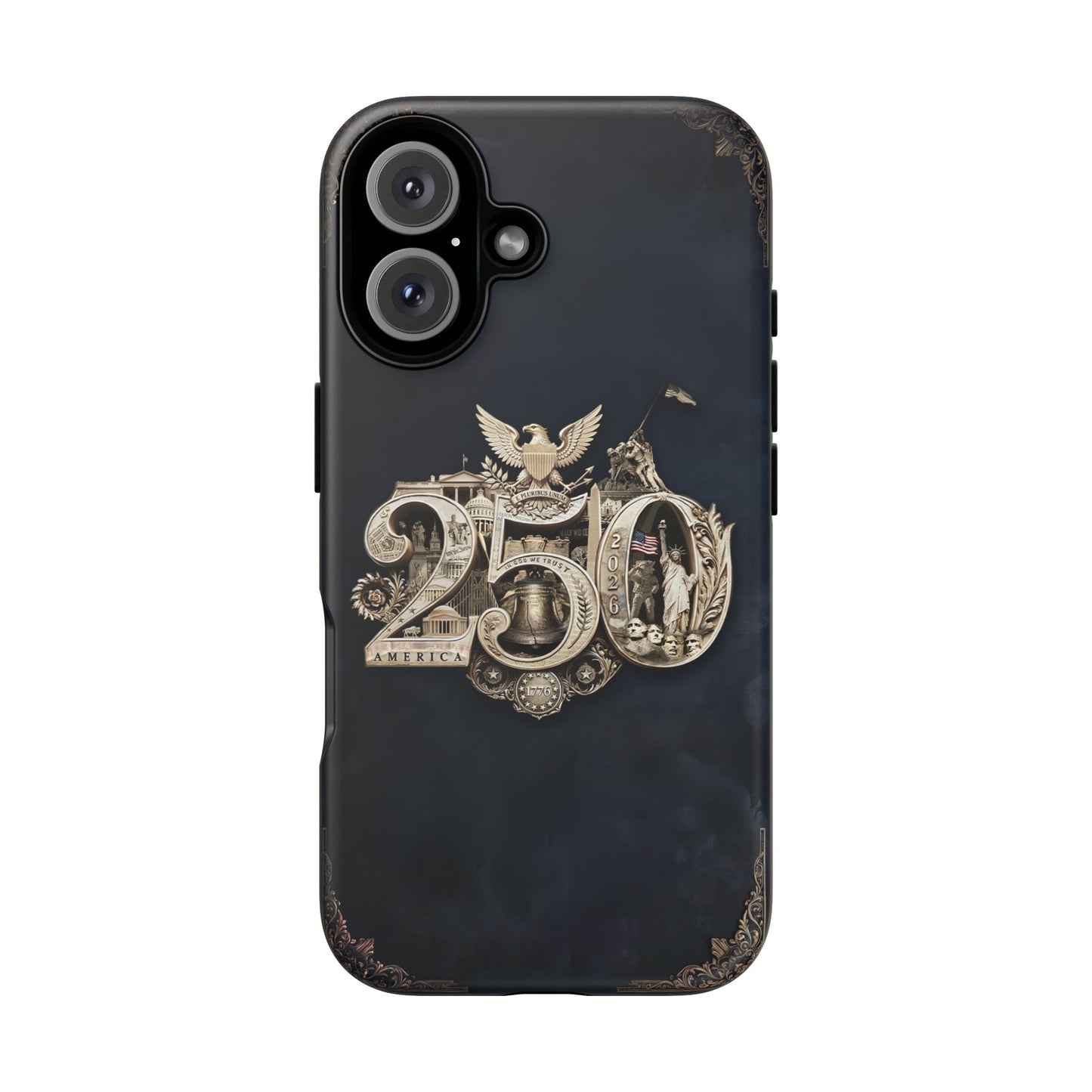 America 250th Anniversary Phone Case, Shock-Absorbing