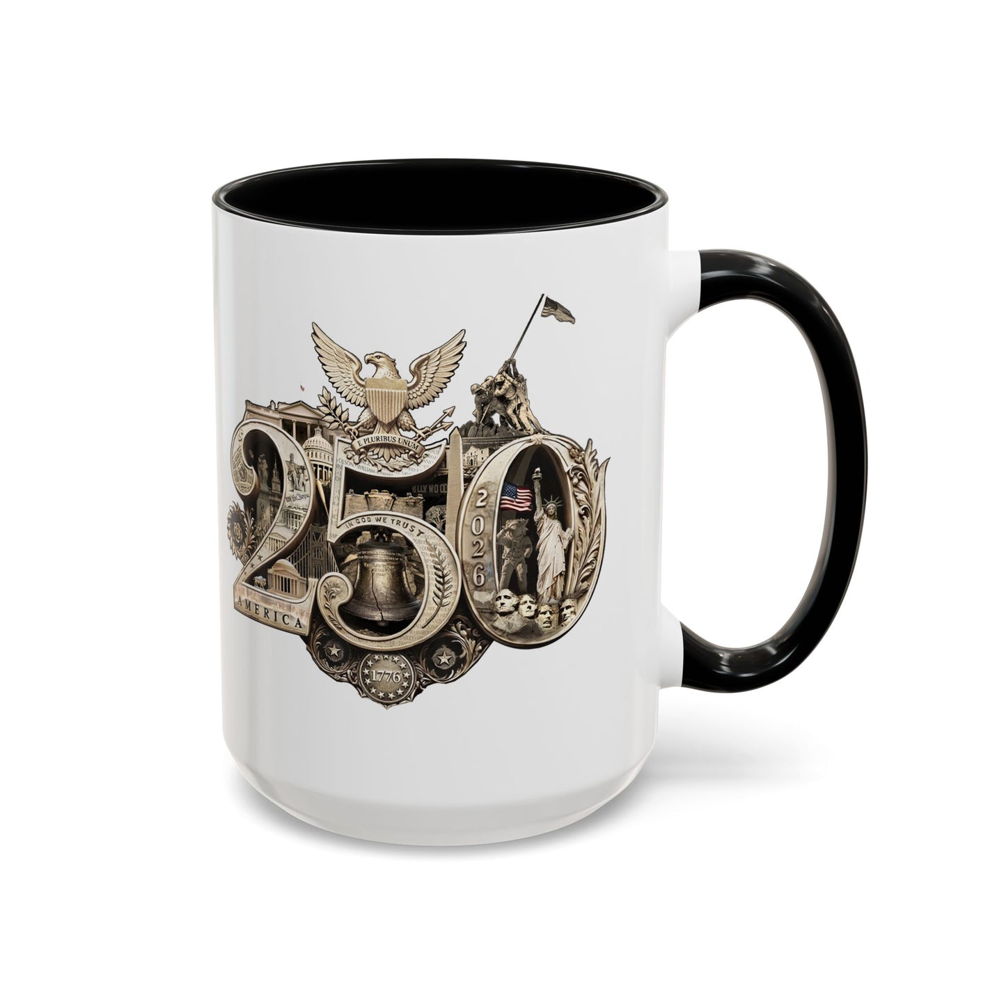America 250th Anniversary Commemorative Accent Mug –   11oz 15oz