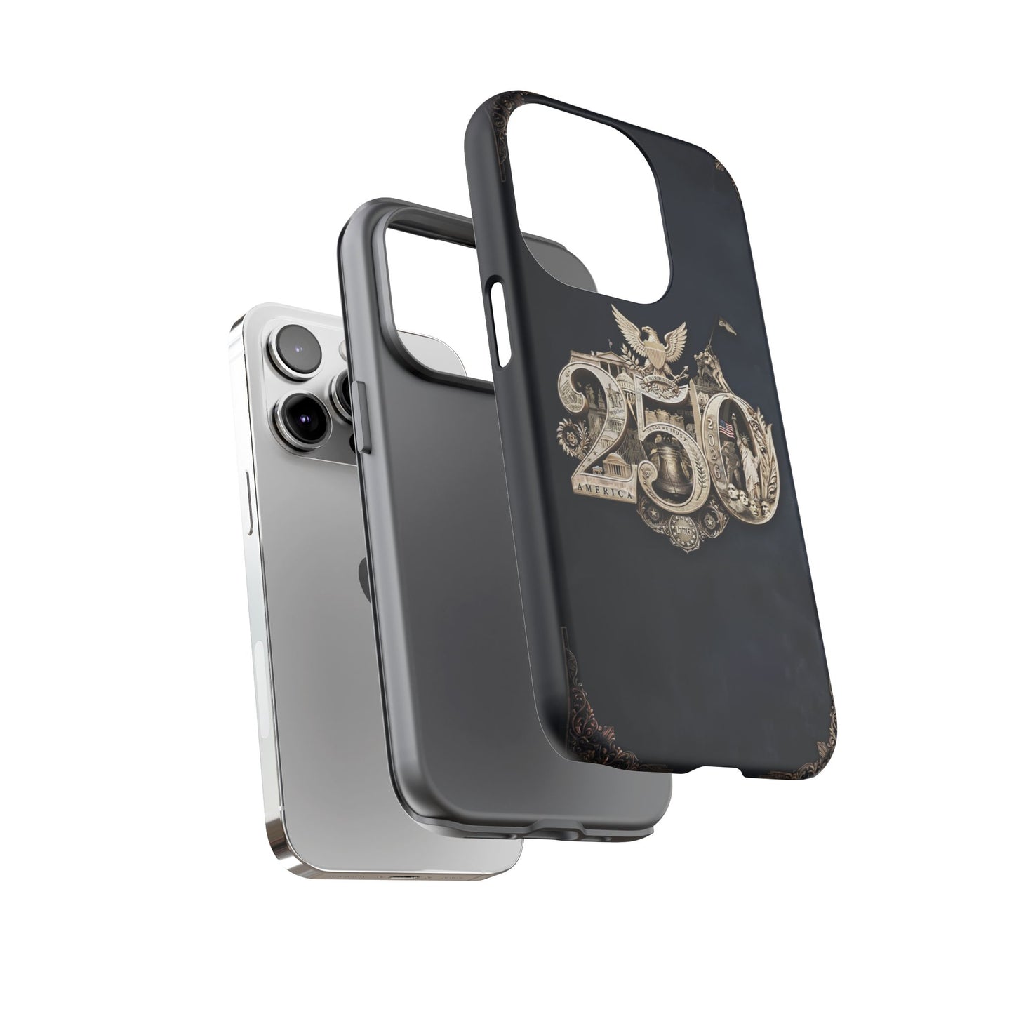 America 250th Anniversary Phone Case, Shock-Absorbing