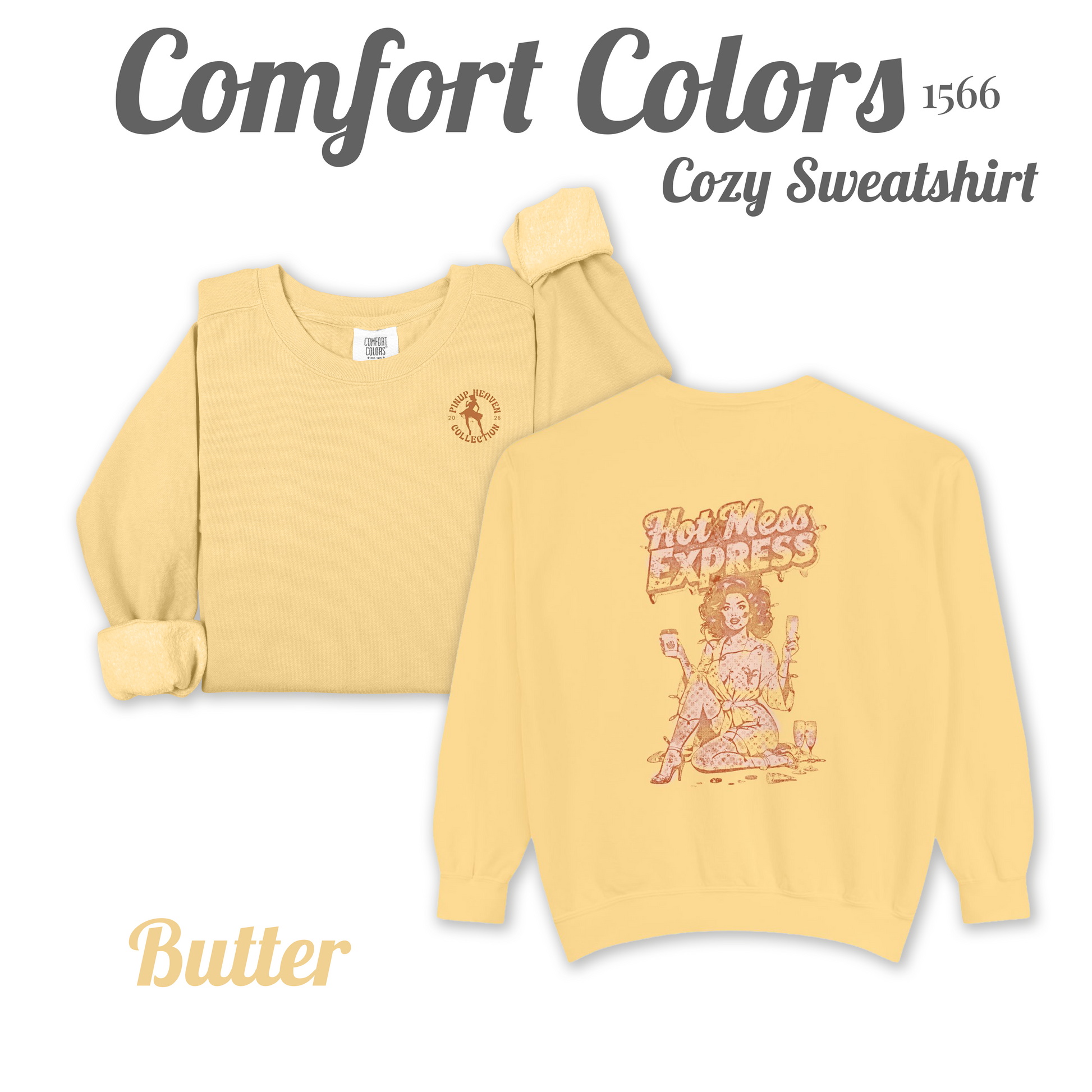 Hot Mess Express cozy pin-up sweatshirt
