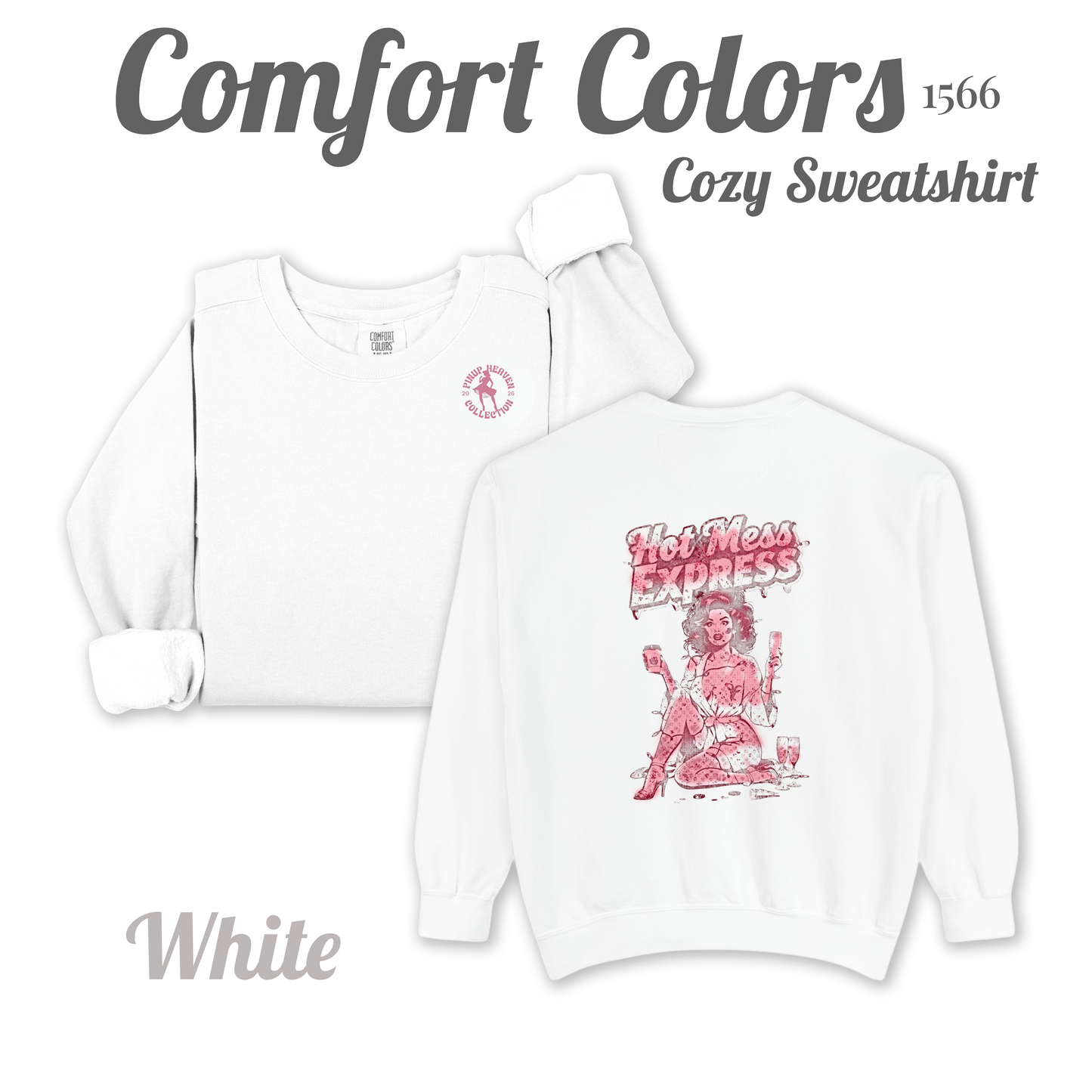 Hot Mess Express cozy pin-up sweatshirt
