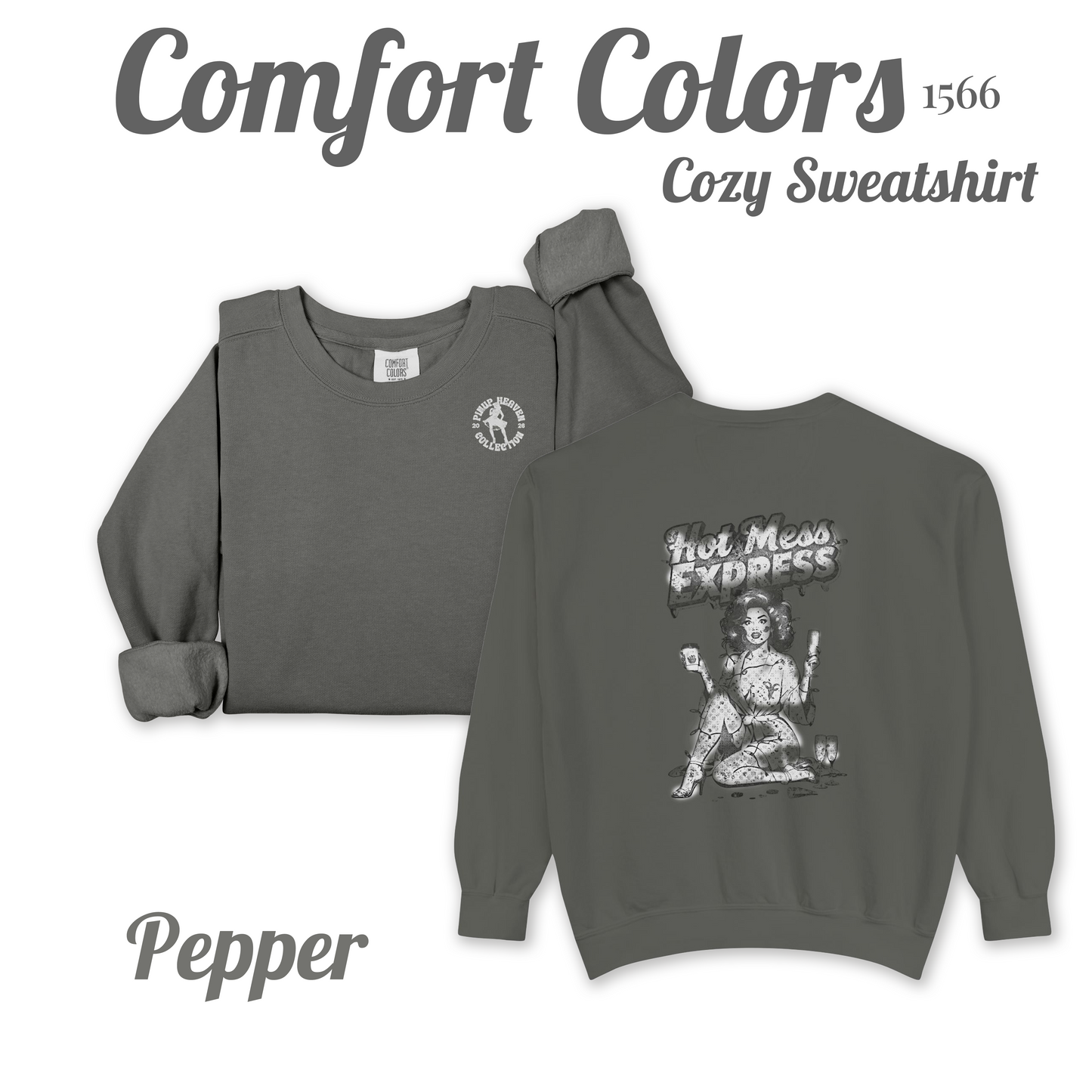Hot Mess Express cozy pin-up sweatshirt