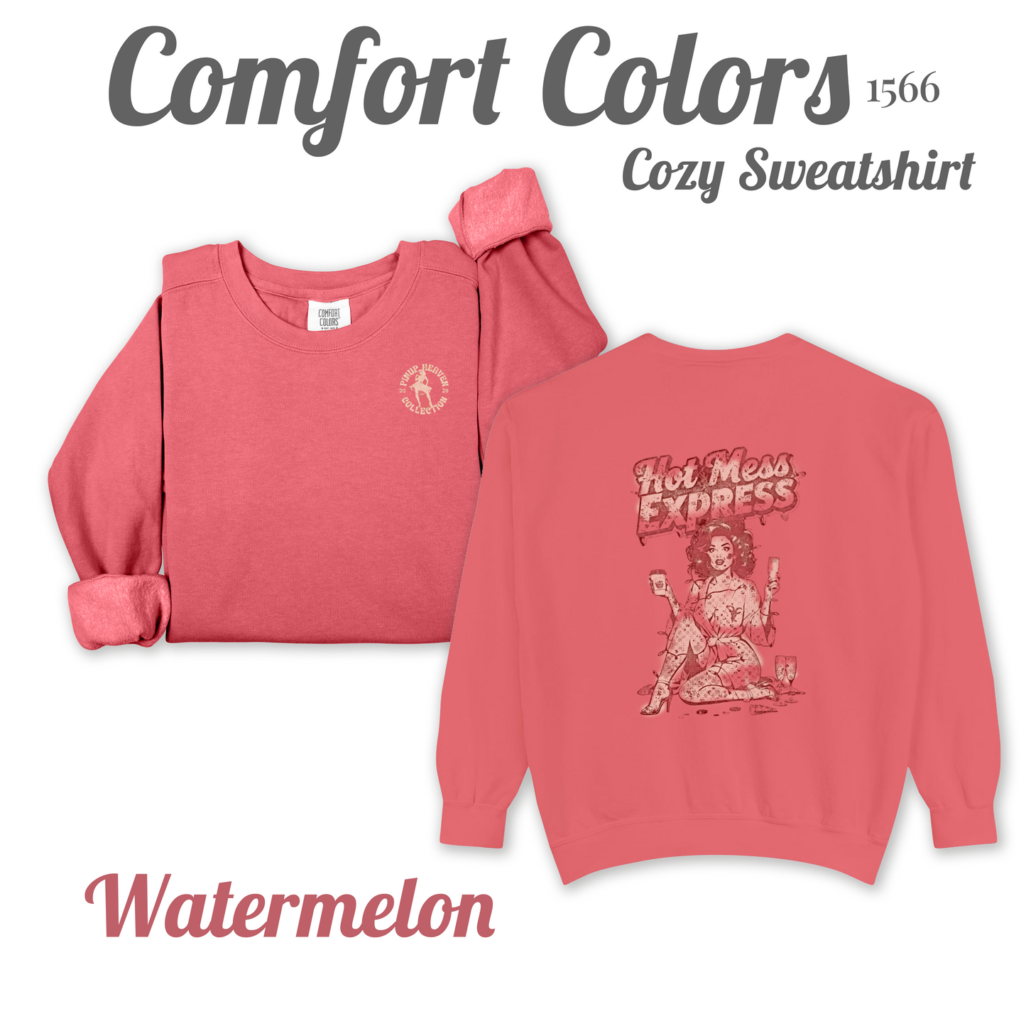 Hot Mess Express cozy pin-up sweatshirt