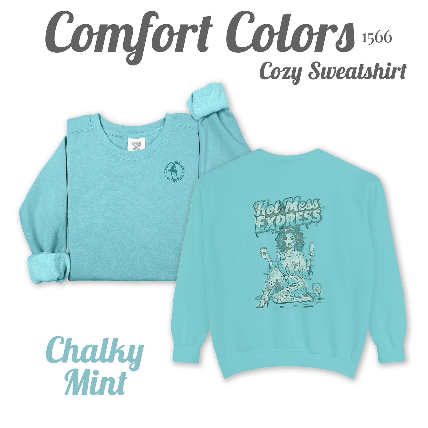 Hot Mess Express cozy pin-up sweatshirt