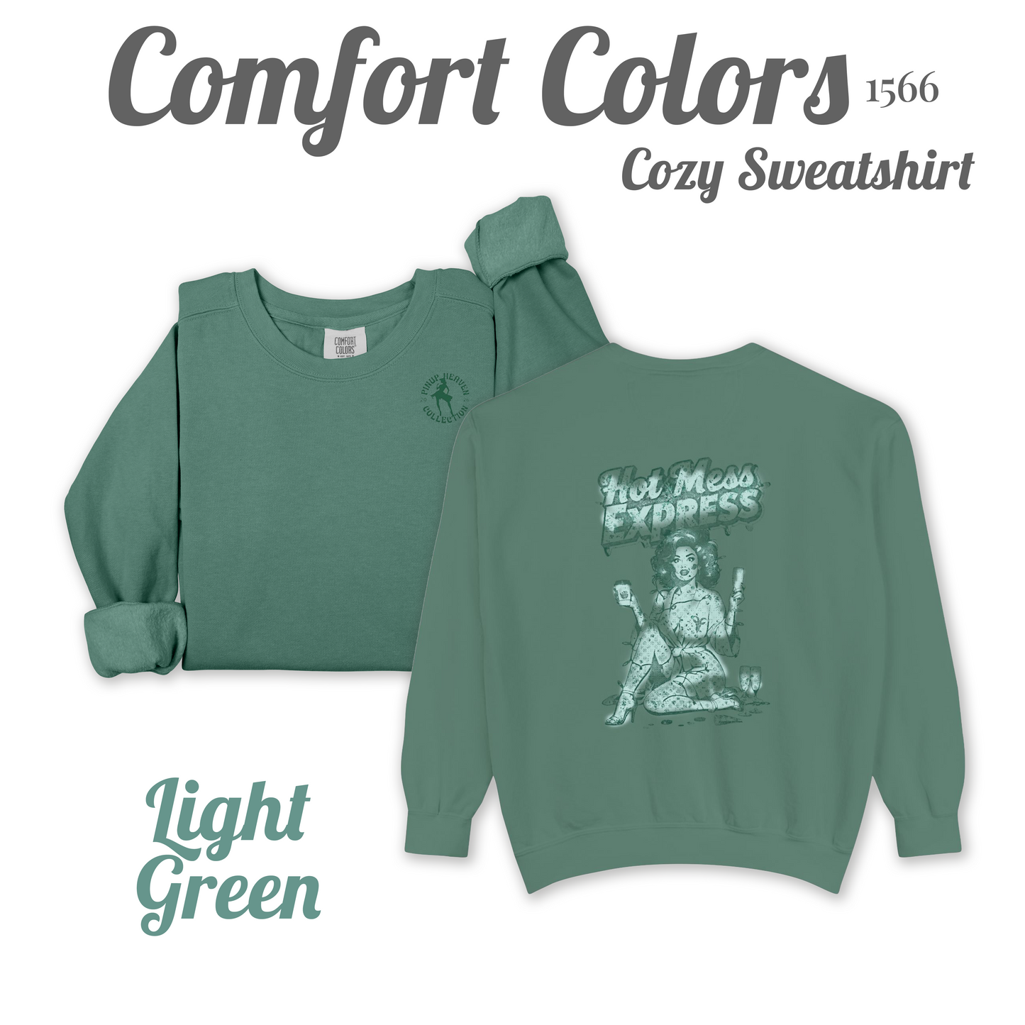 Hot Mess Express cozy pin-up sweatshirt