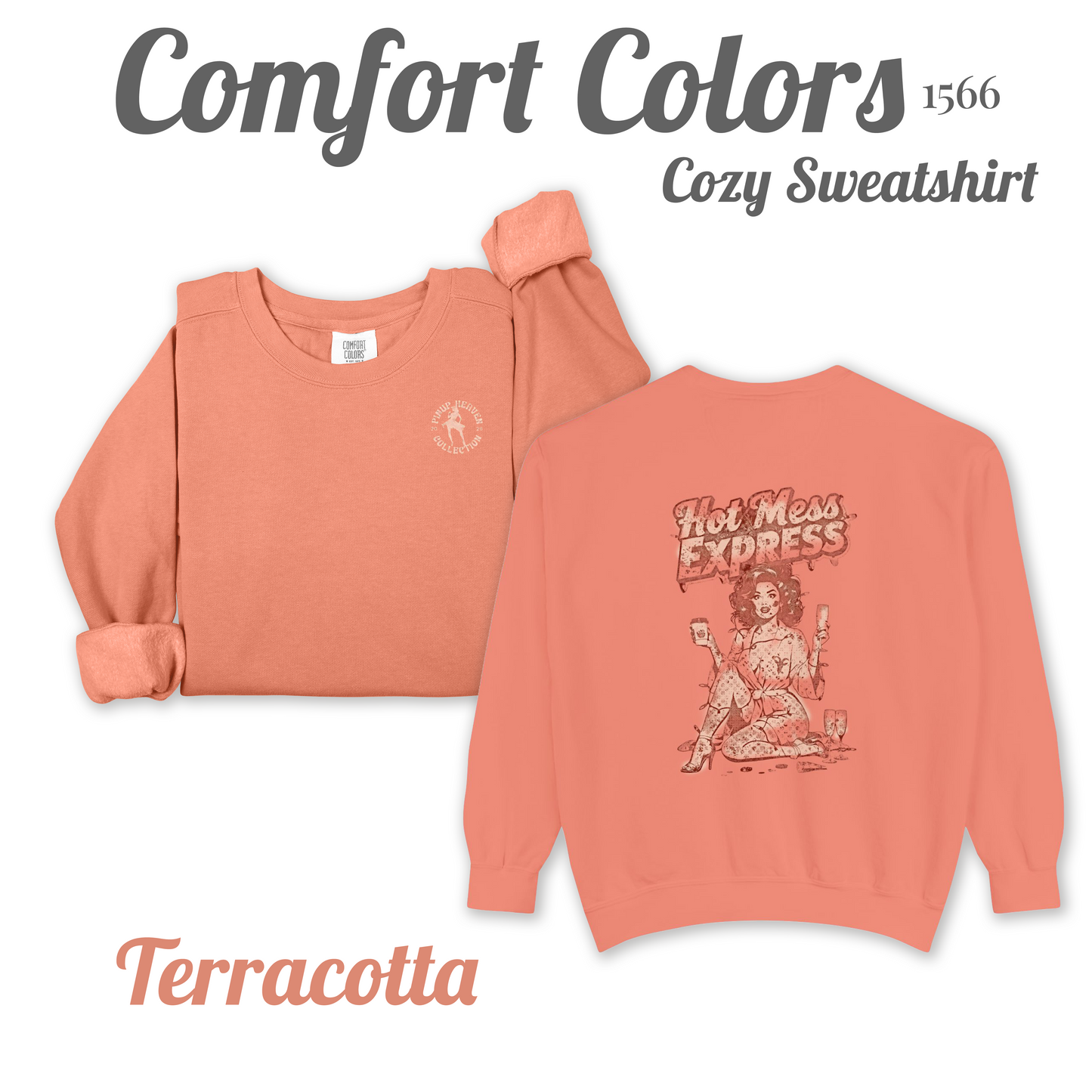 Hot Mess Express cozy pin-up sweatshirt