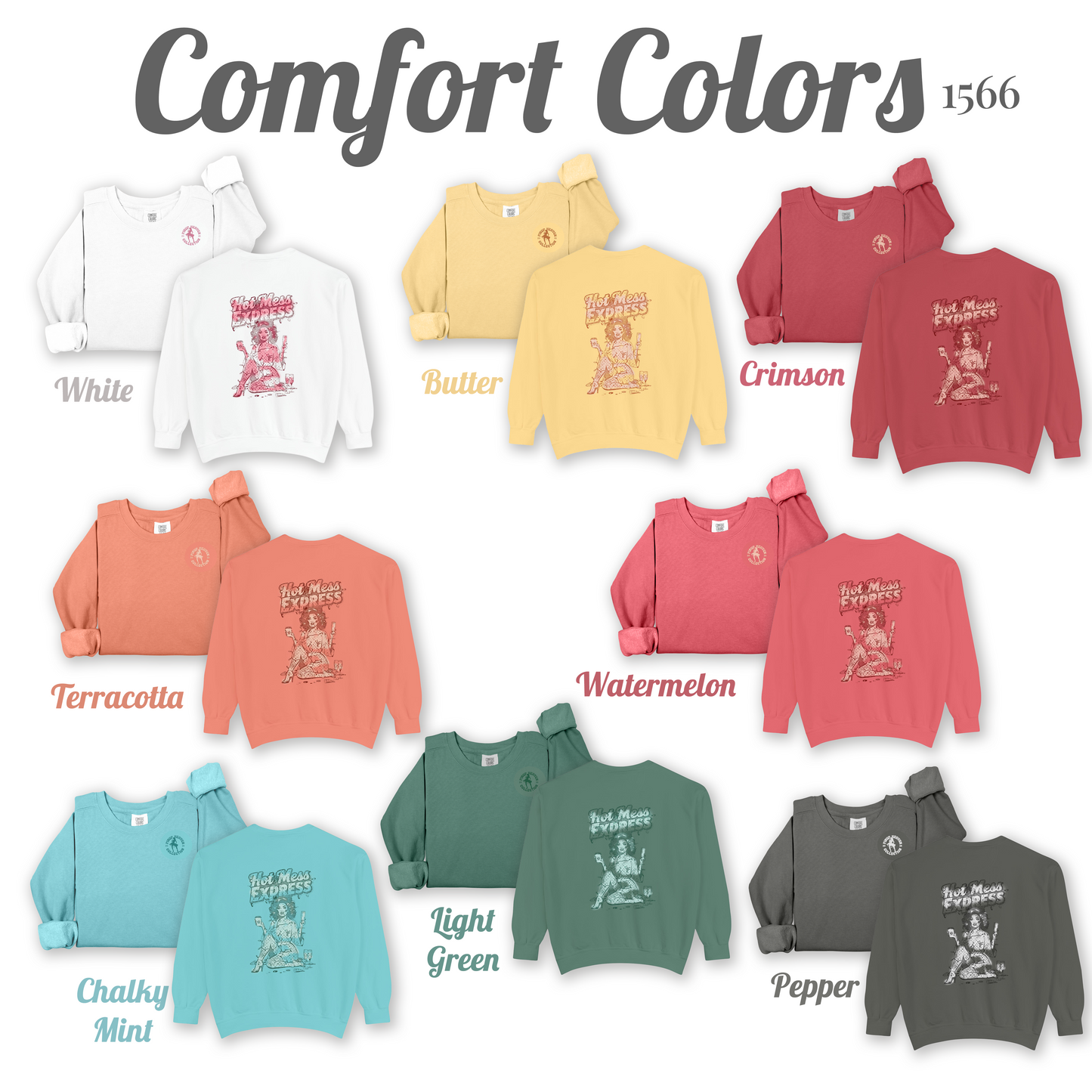 Hot Mess Express cozy pin-up sweatshirt