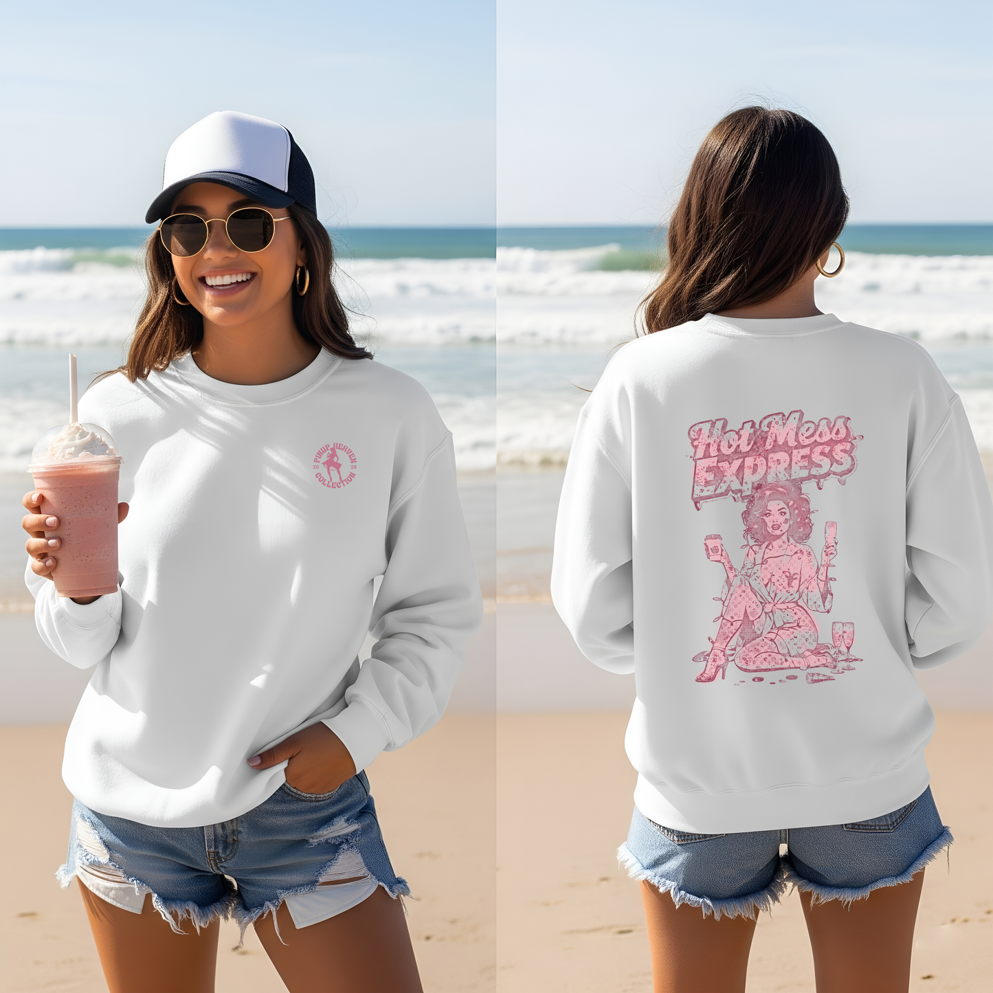 Hot Mess Express cozy pin-up sweatshirt