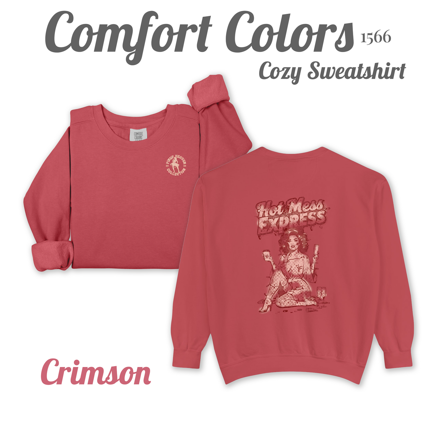 Hot Mess Express cozy pin-up sweatshirt