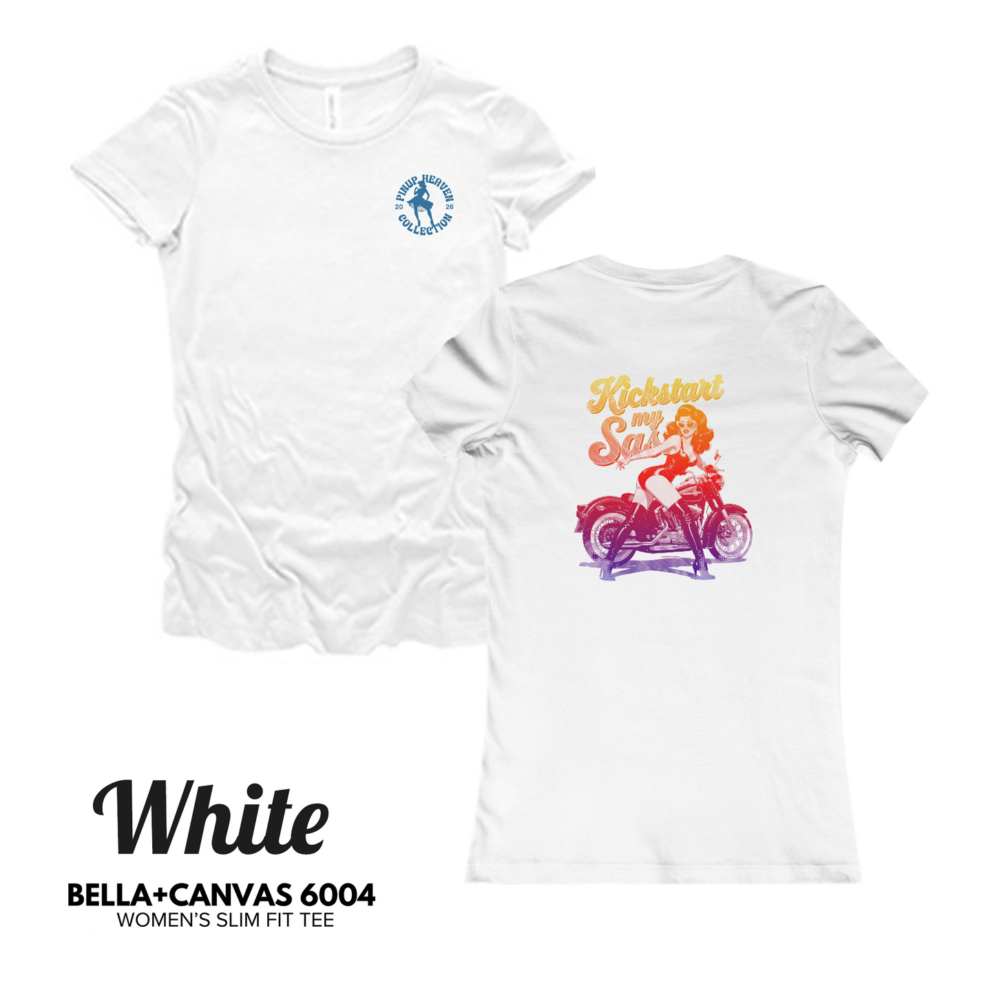 Kickstart My Sass women's biker graphic tee