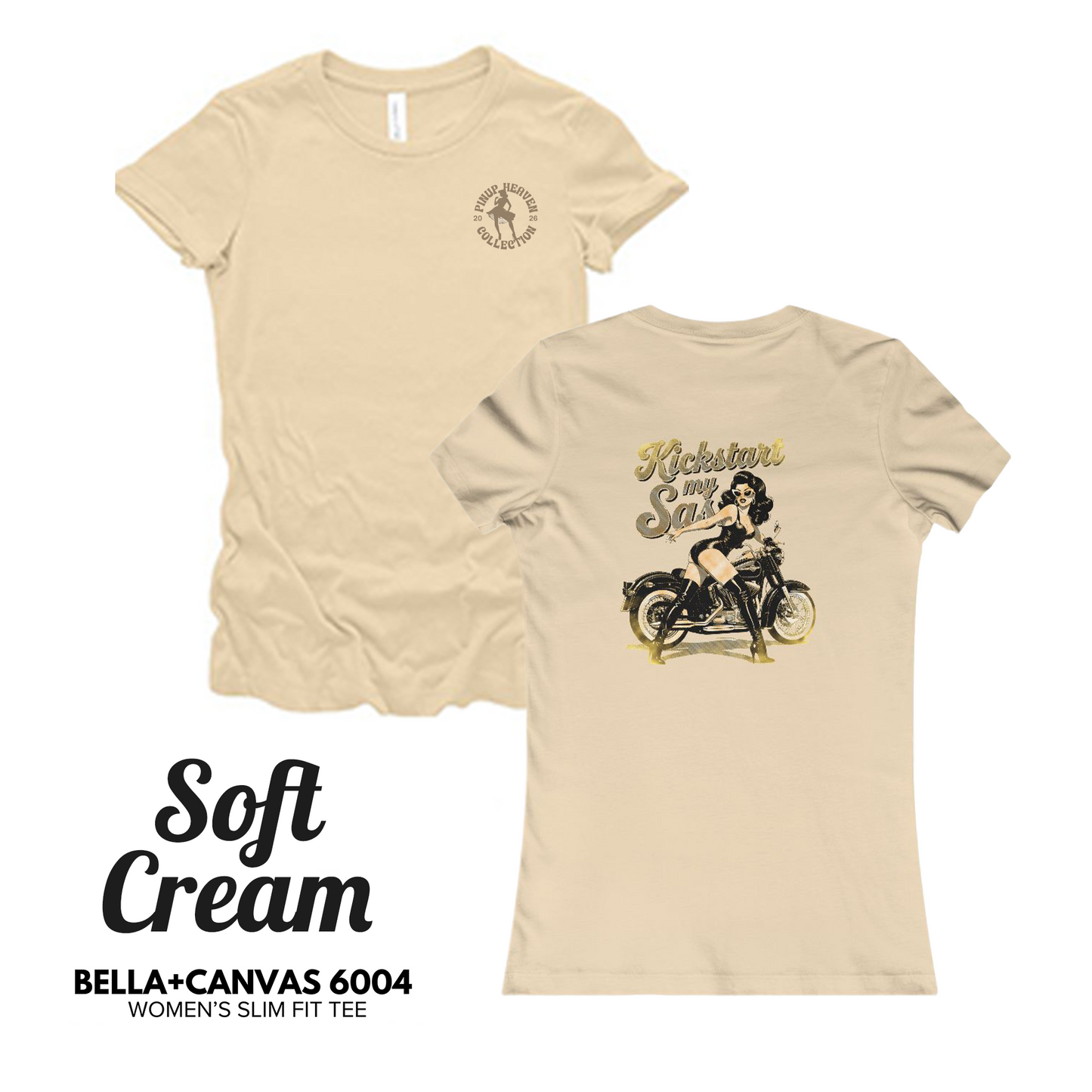 Kickstart My Sass women's biker graphic tee