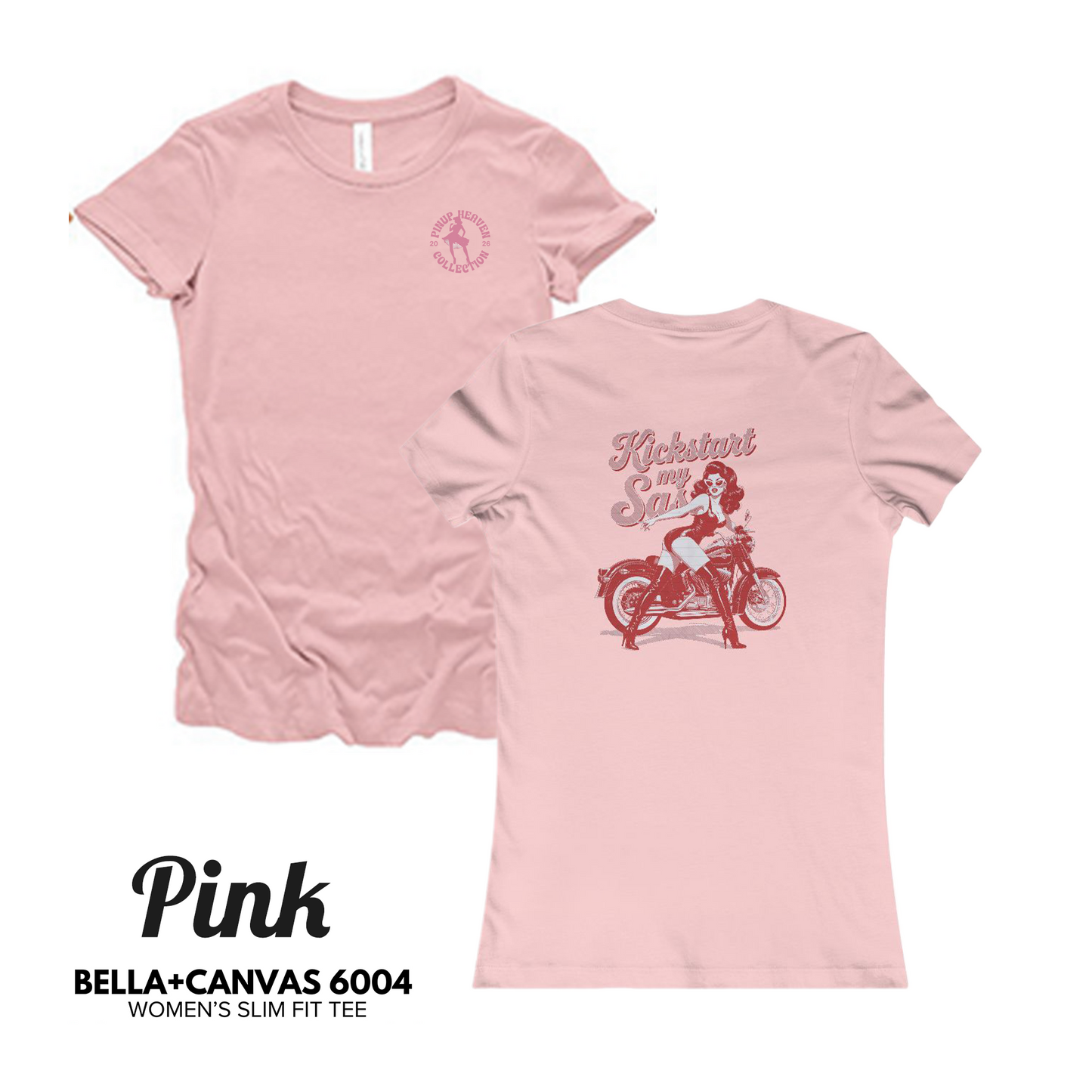 Kickstart My Sass women's biker graphic tee