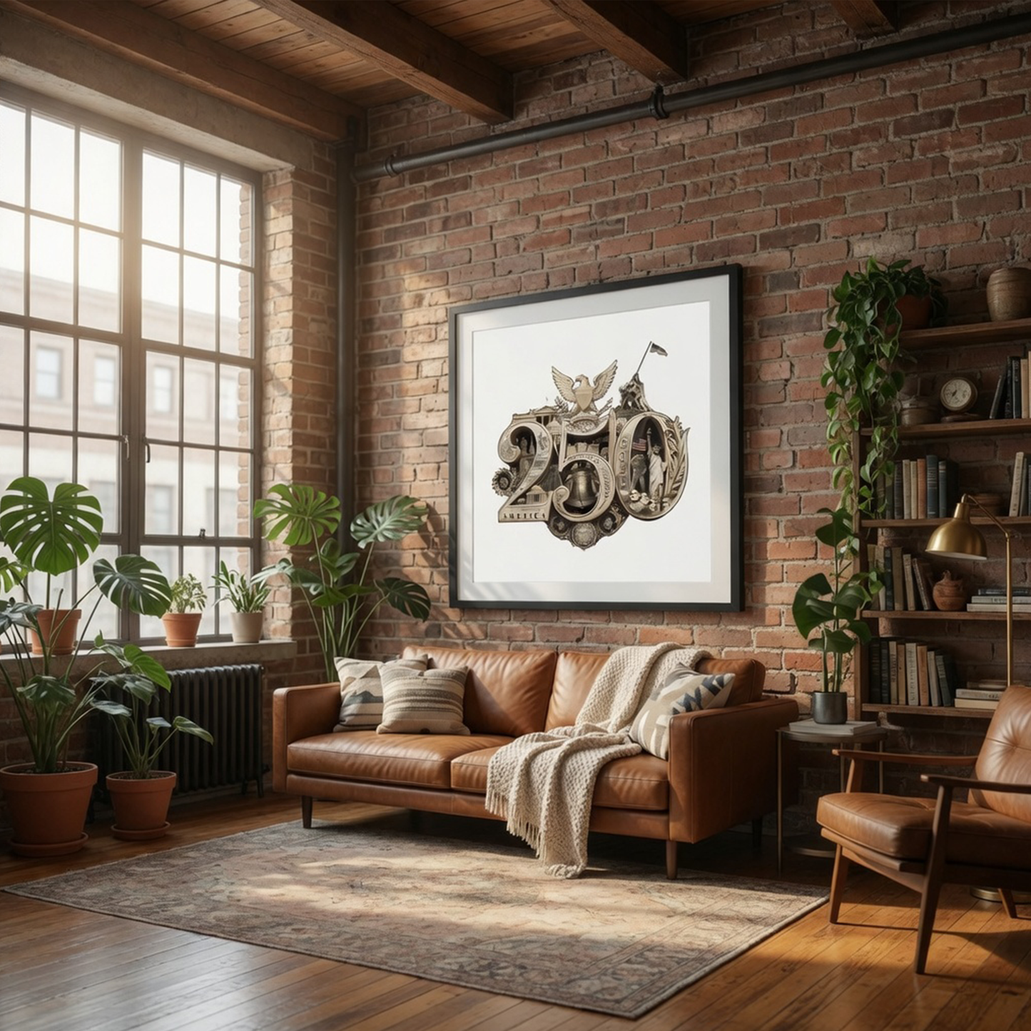 America's 250th Anniversary Gold Seal™ Fine Art Print | Hand-Composed Americana Wall Art from Real Photos | Historical Poster