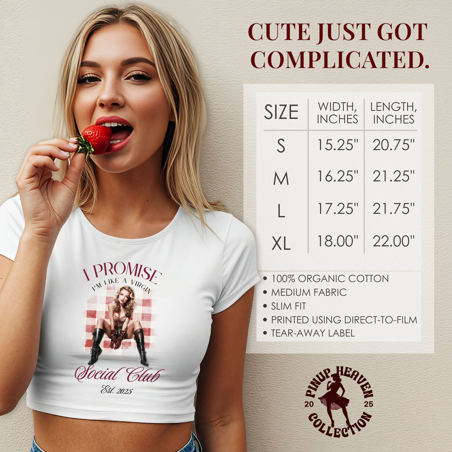 I'm Like Virgin - Going Out Tops for Women, Graphic Tees for Women Y2k Tops, Crop Tops for Women, Womens Baby Tees, Funny Shirts