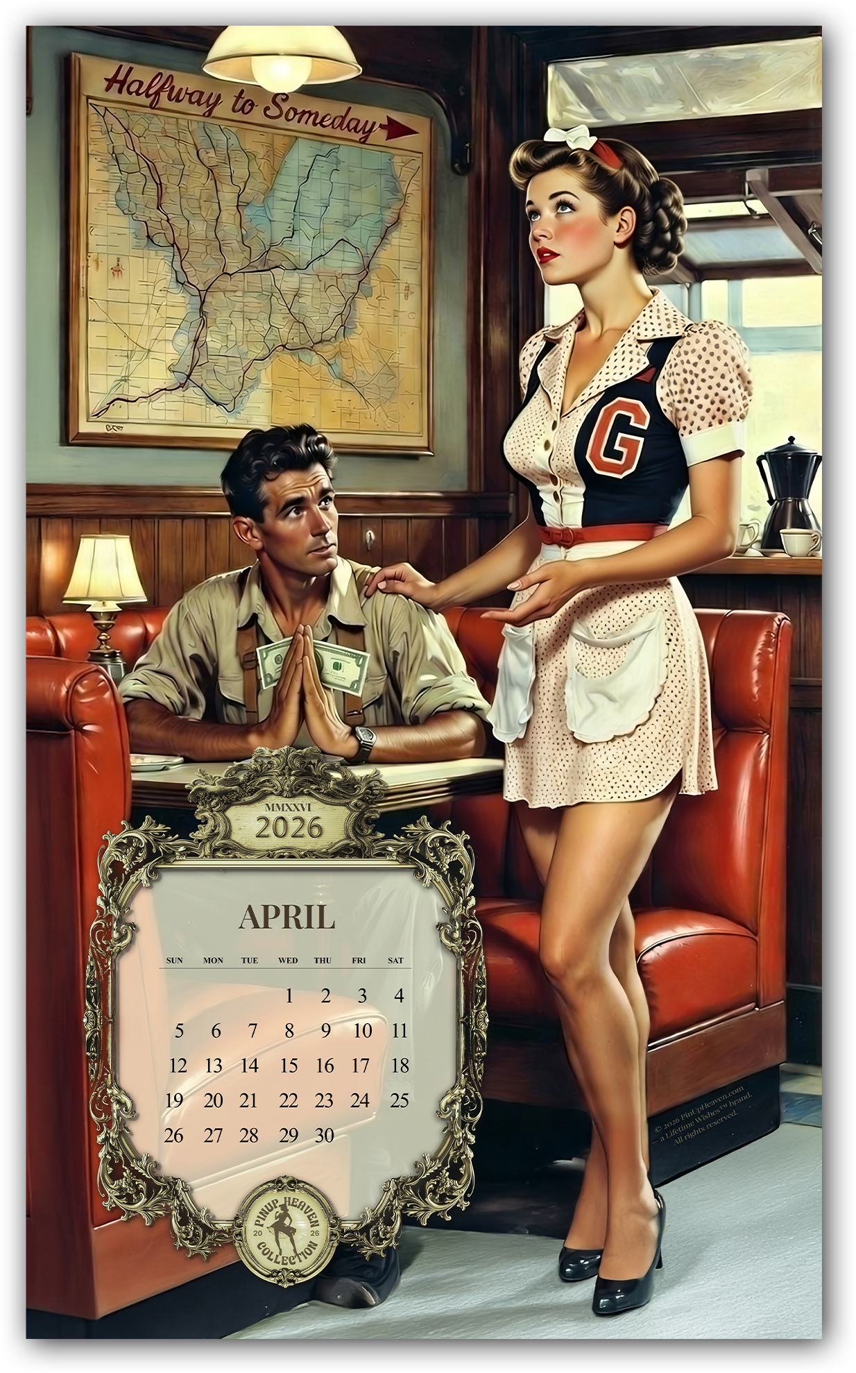 Can You Pin-That-Tune?  Funny 2026 Pin-Up Calendar | Music Parody Wall Art