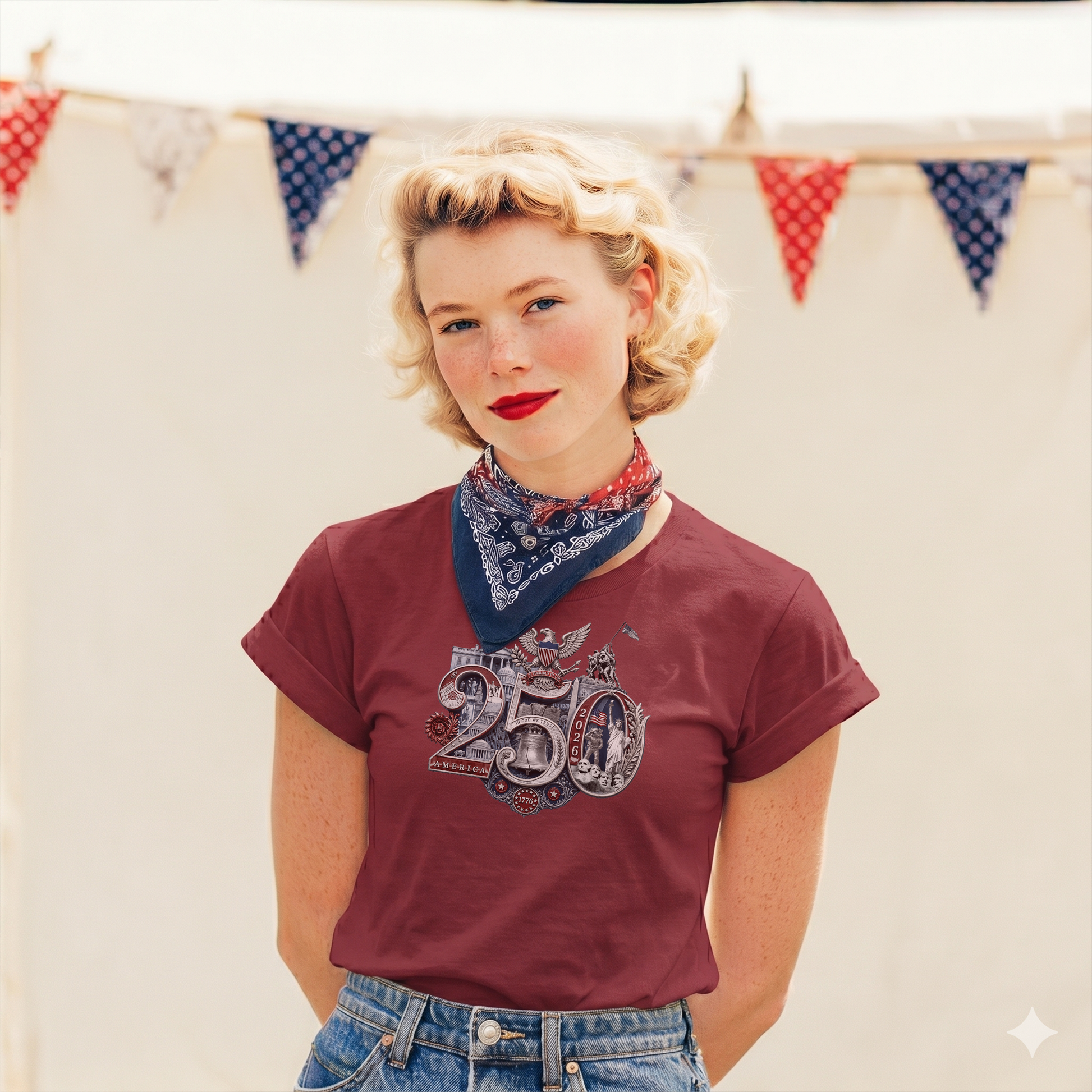 America 250th T-Shirt featuring the 250th Seal™ commemorative design