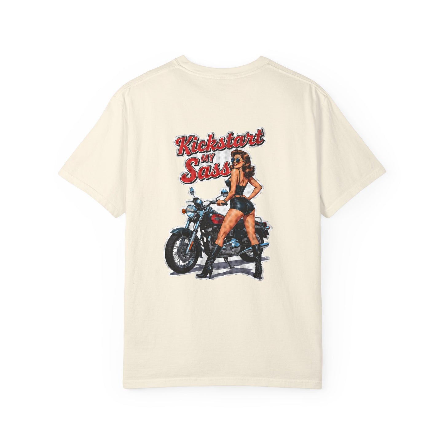 Kickstart My Sass funny biker graphic tee