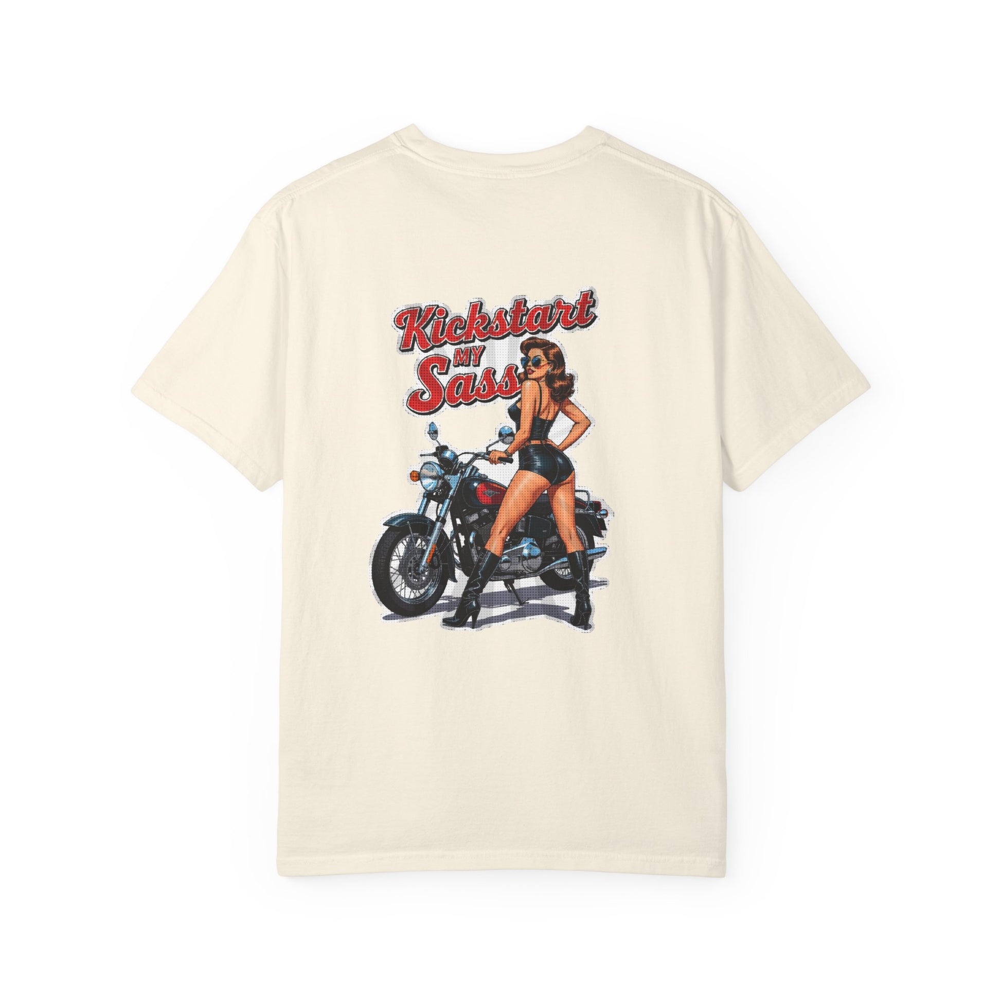 Kickstart My Sass funny biker graphic tee