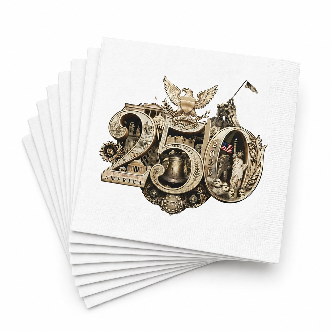 America 250th Napkins featuring the 250th Seal™ commemorative design