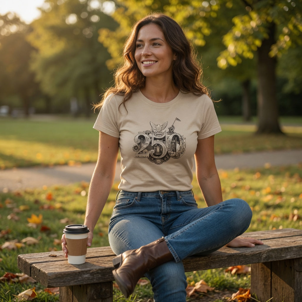 America 250th T-Shirt featuring the 250th Seal™ commemorative design