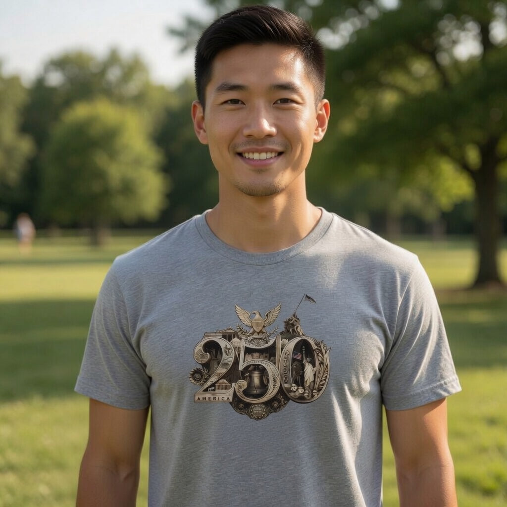 America 250th T-Shirt featuring the 250th Seal™ commemorative design