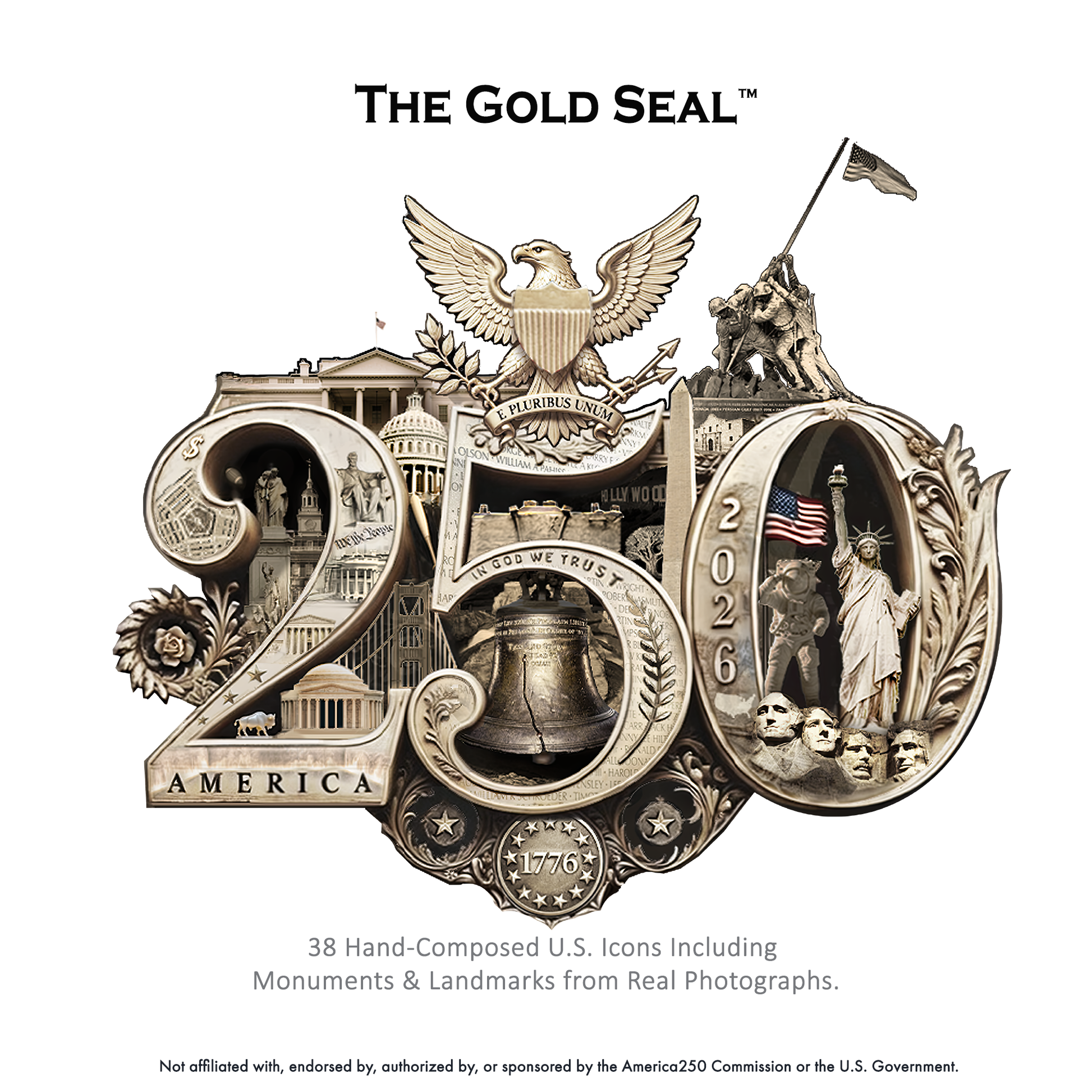 America 250th T-Shirt featuring the 250th Seal™ commemorative design