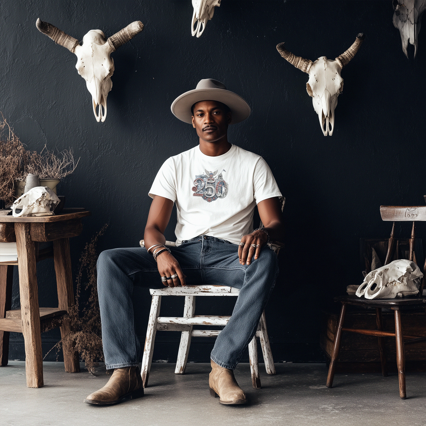 America 250th T-Shirt featuring the 250th Seal™ commemorative design