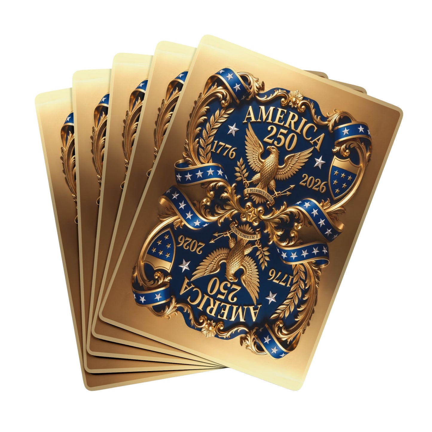 Gold America 250th Deck featuring the 250th Seal™ commemorative design