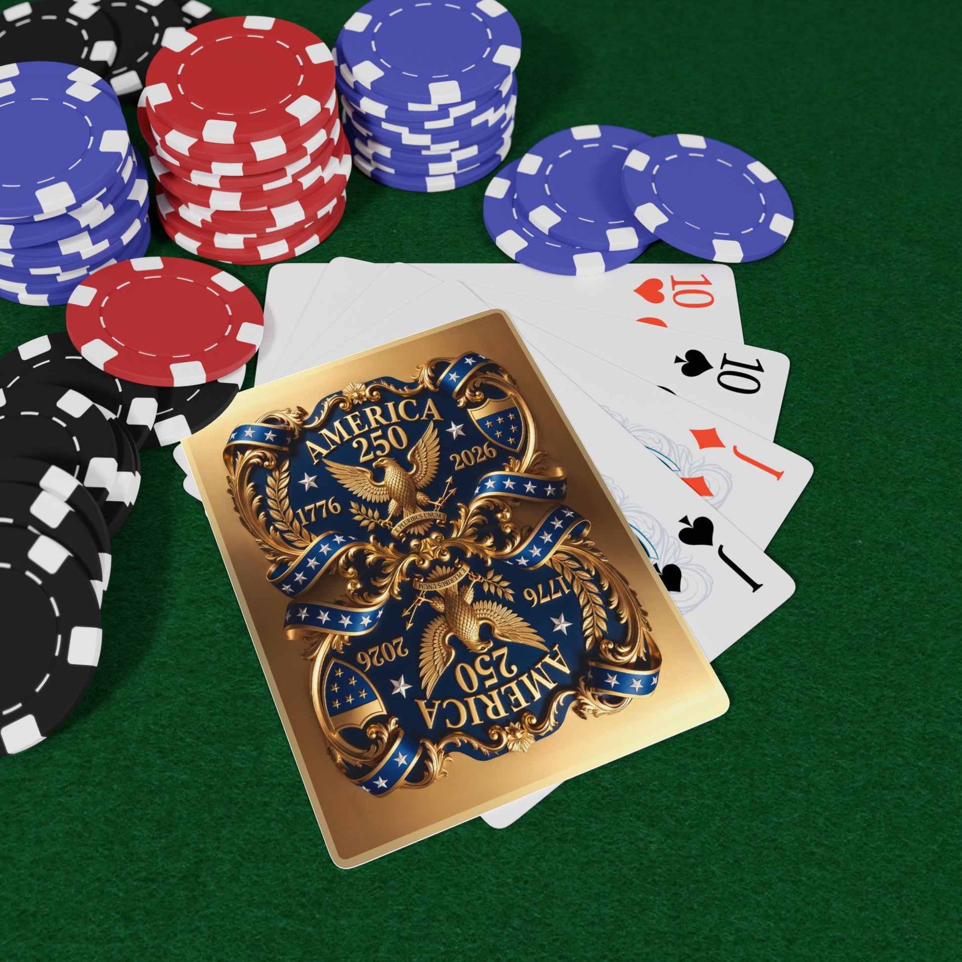 Gold America 250th Deck featuring the 250th Seal™ commemorative design