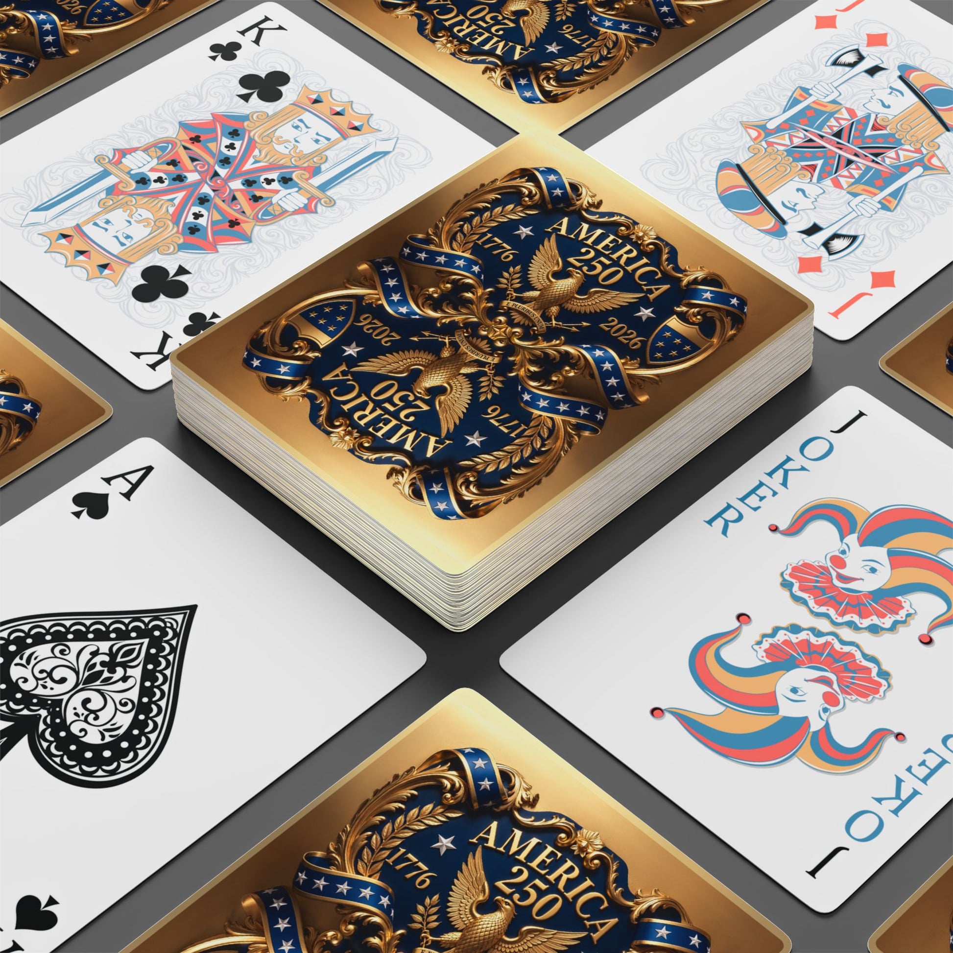 Gold America 250th Deck featuring the 250th Seal™ commemorative design