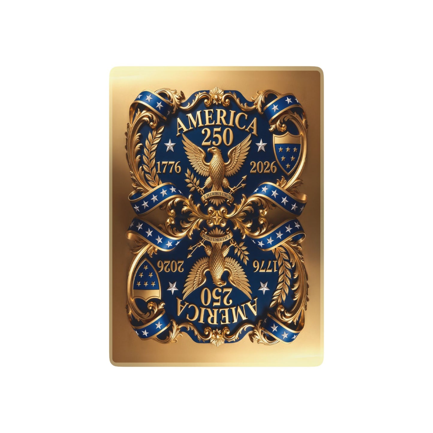 Gold America 250th Deck featuring the 250th Seal™ commemorative design