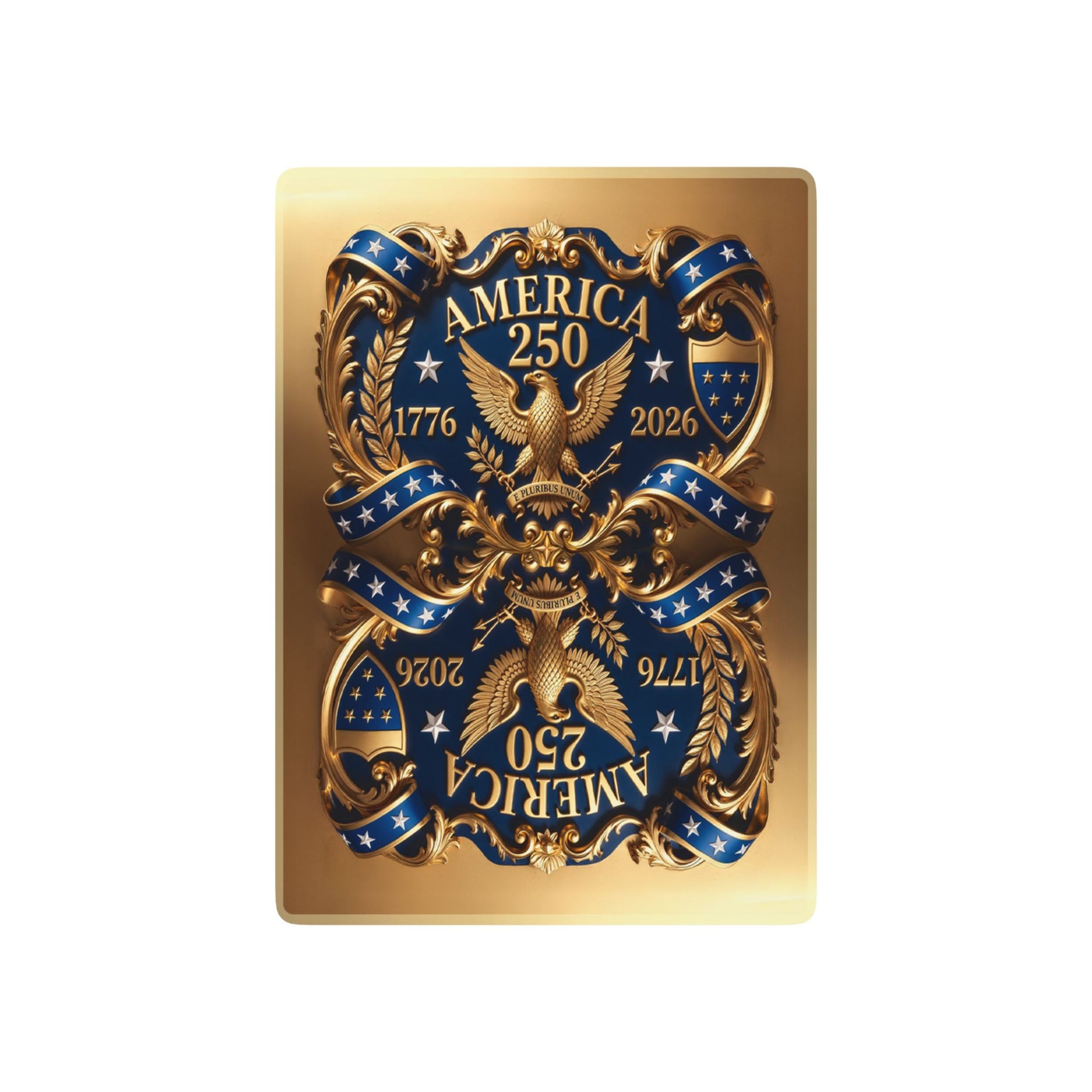 Gold America 250th Deck featuring the 250th Seal™ commemorative design