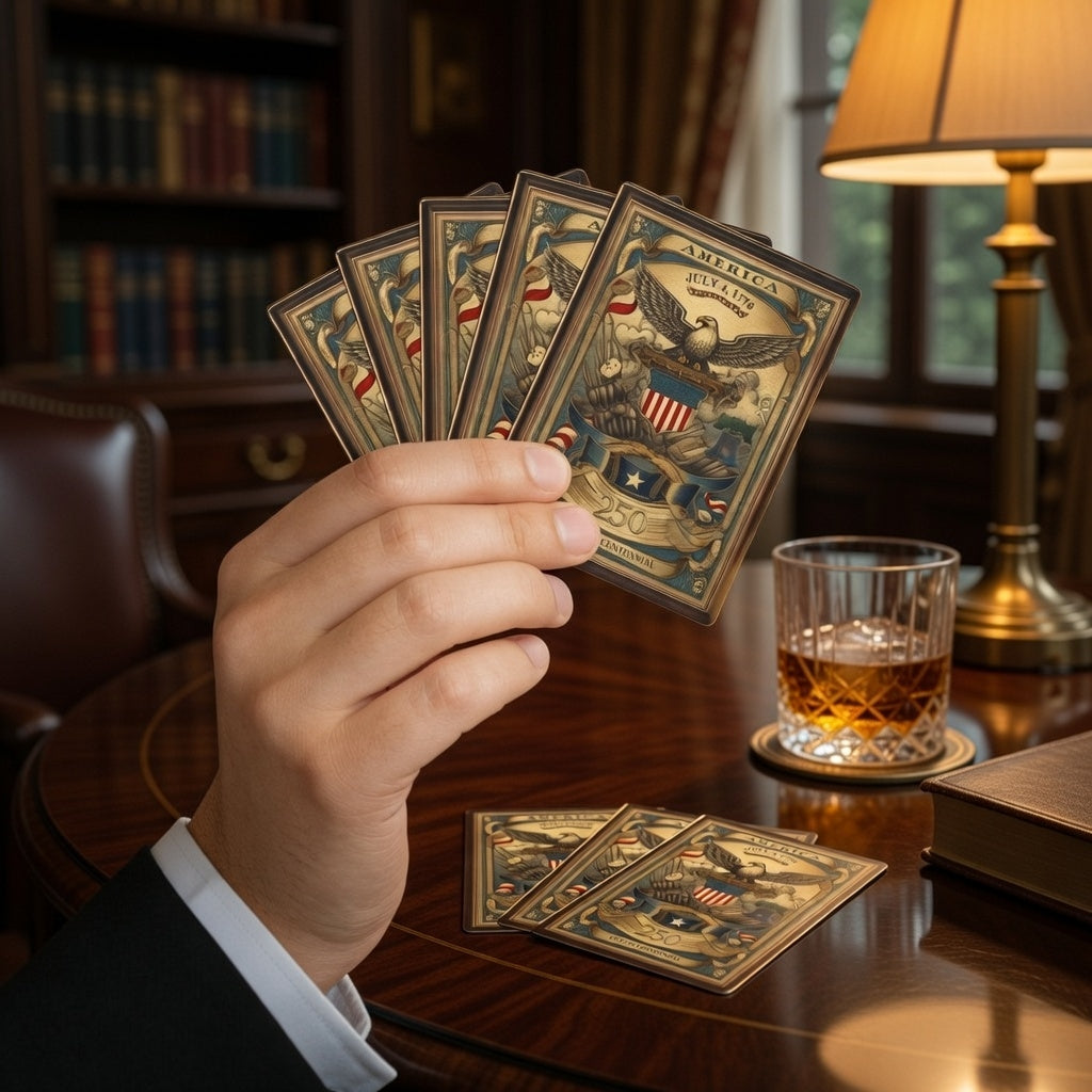 America 250th Anniversary Playing Cards – Gold Eagle Edition Collector Deck