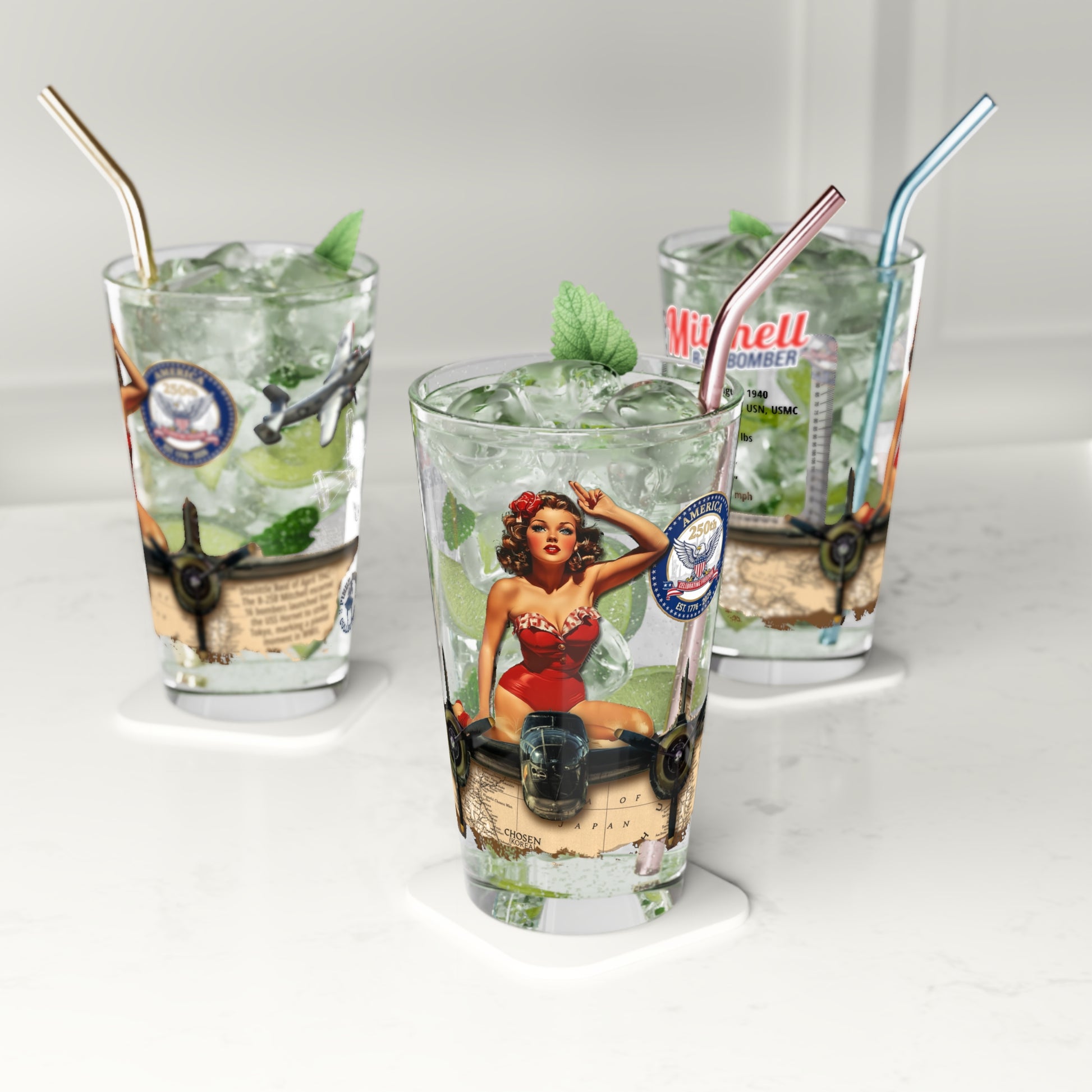 America 250th Pint Glass featuring the 250th Seal™ commemorative design