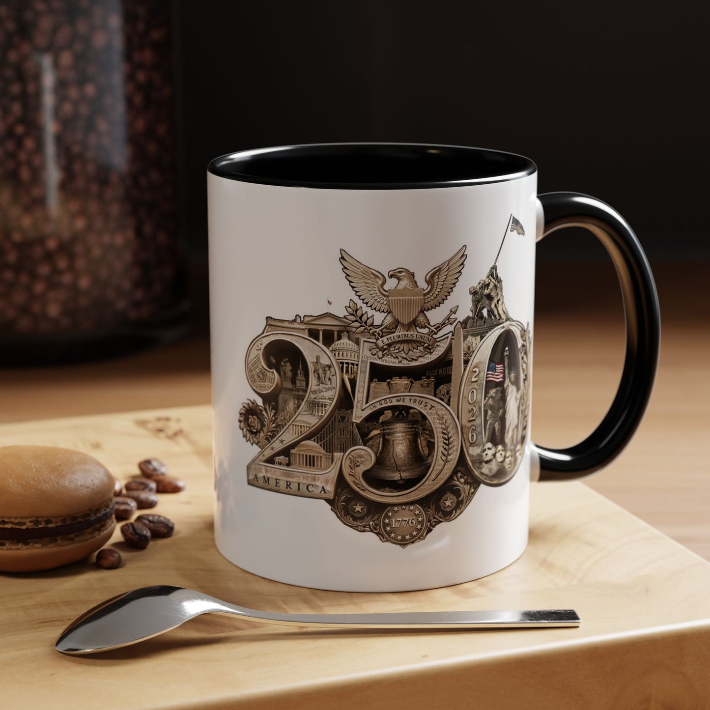 America 250th Anniversary Commemorative Accent Mug –   11oz 15oz