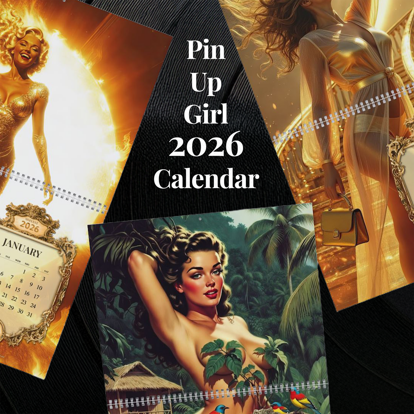 Can You Pin-That-Tune?  Funny 2026 Pin-Up Calendar | Music Parody Wall Art