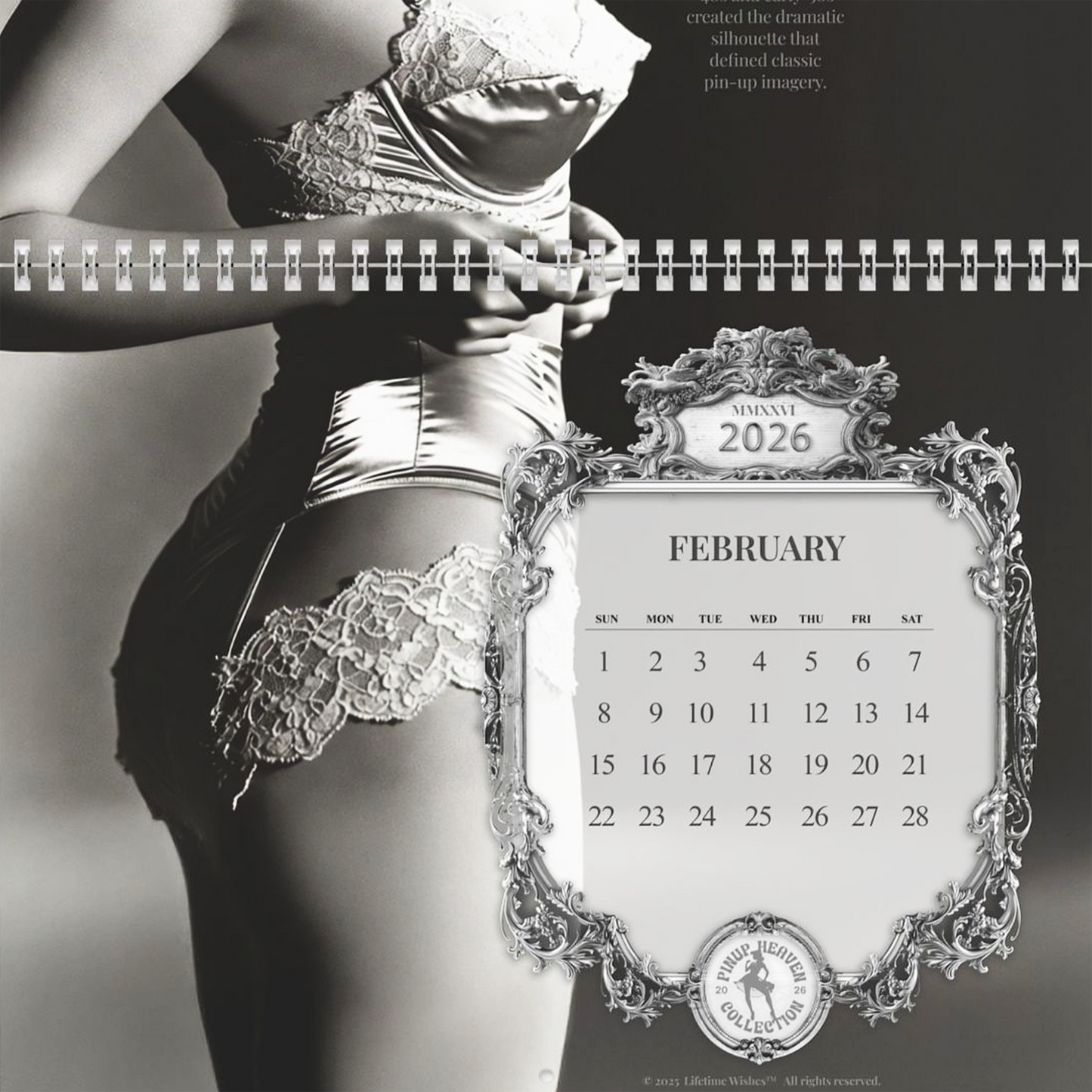 Monochrome Bombshells 2026 — The GOAT of Vintage Pinup Fashion Calendars