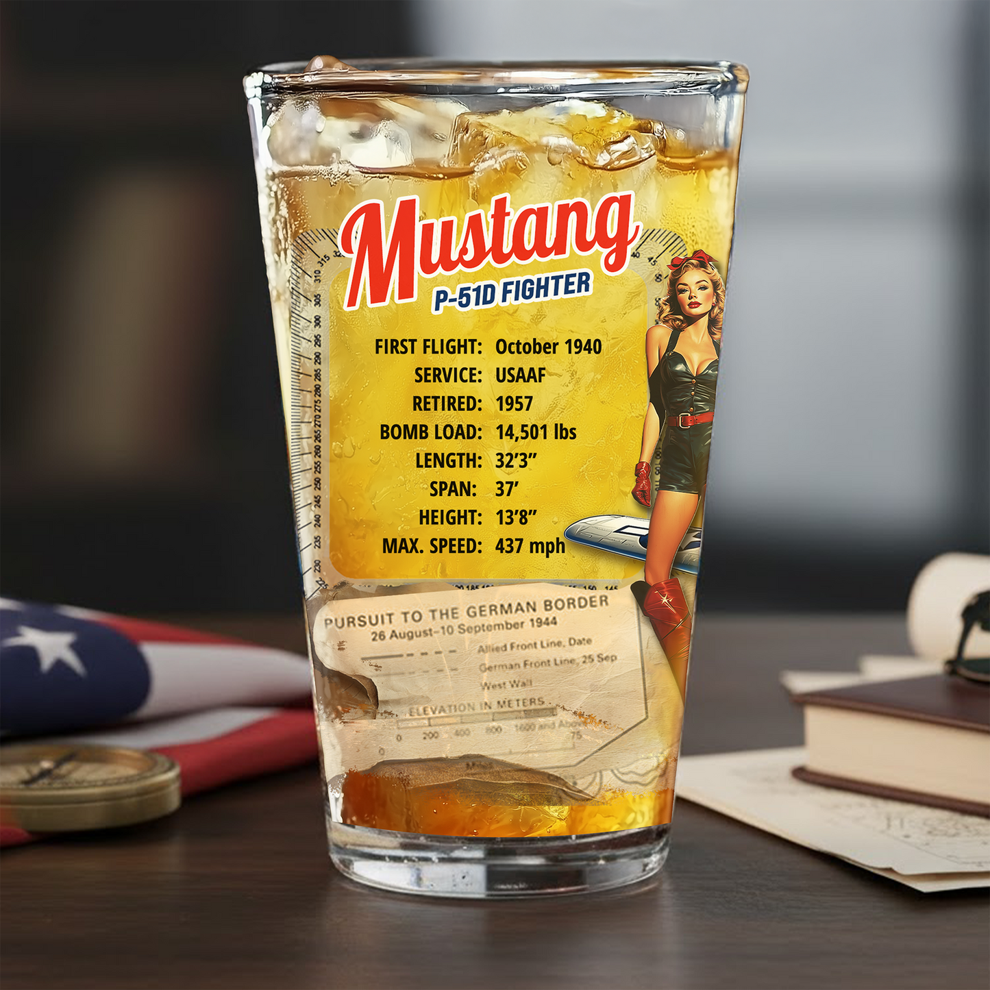 America 250th Pint Glass featuring the 250th Seal™ commemorative design