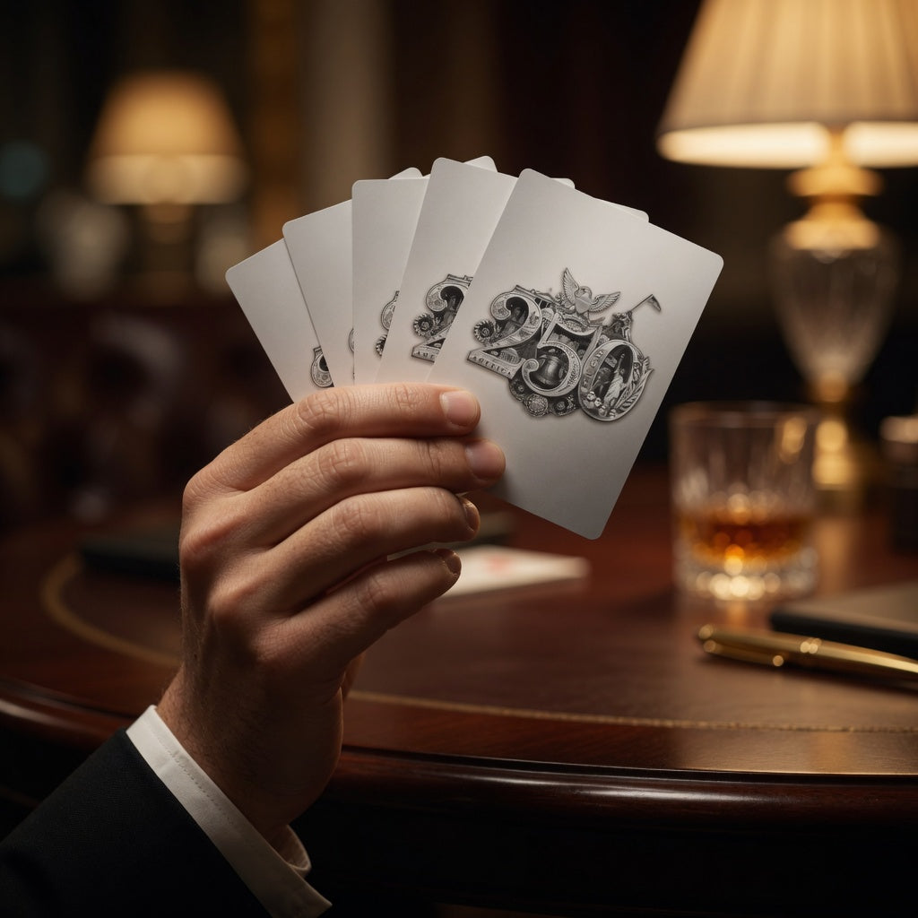 America 250th Anniversary Luxe Trio Playing Card Deck Bundle — Complete Colorway Set (3-Pack)