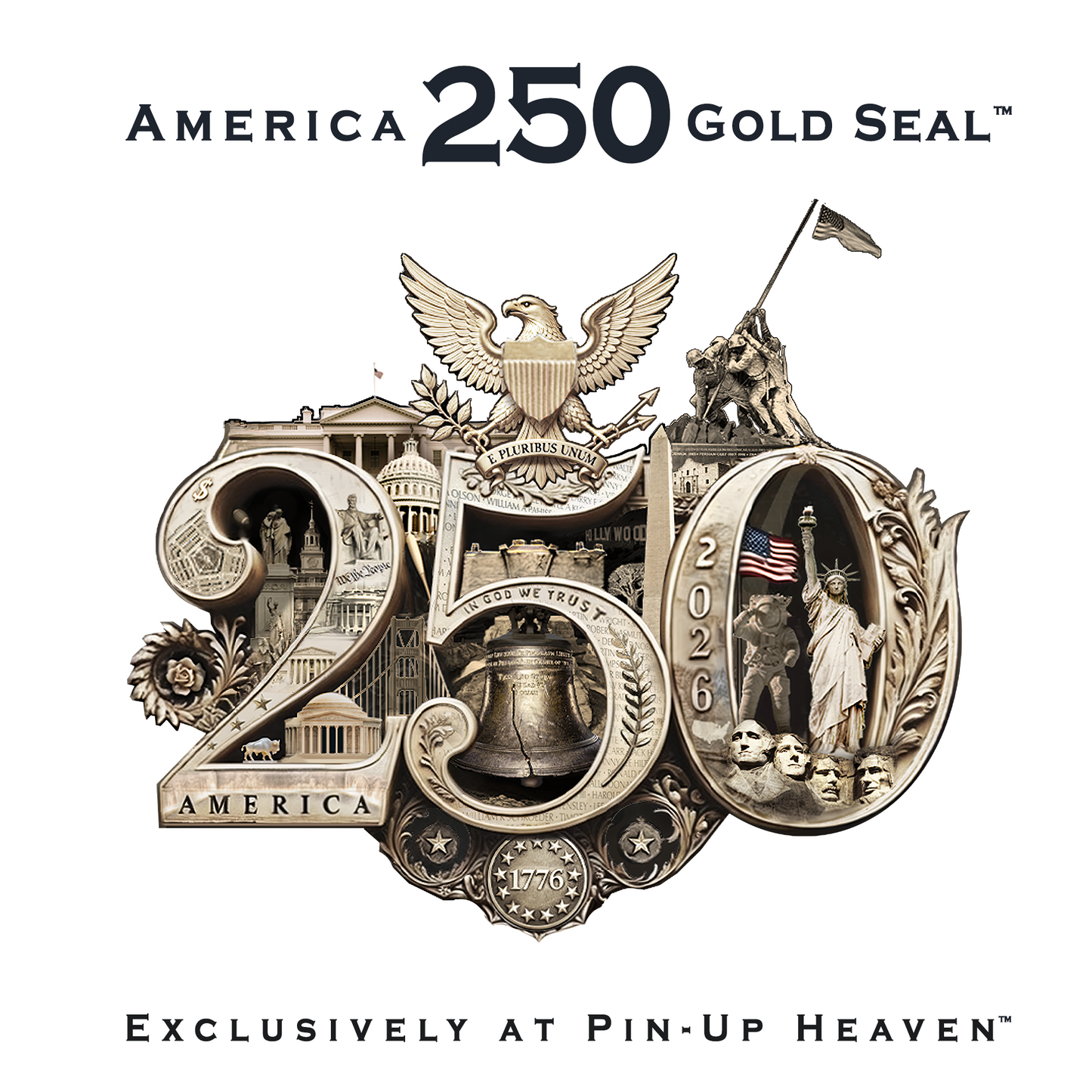 America 250th Anniversary Phone Case, Shock-Absorbing