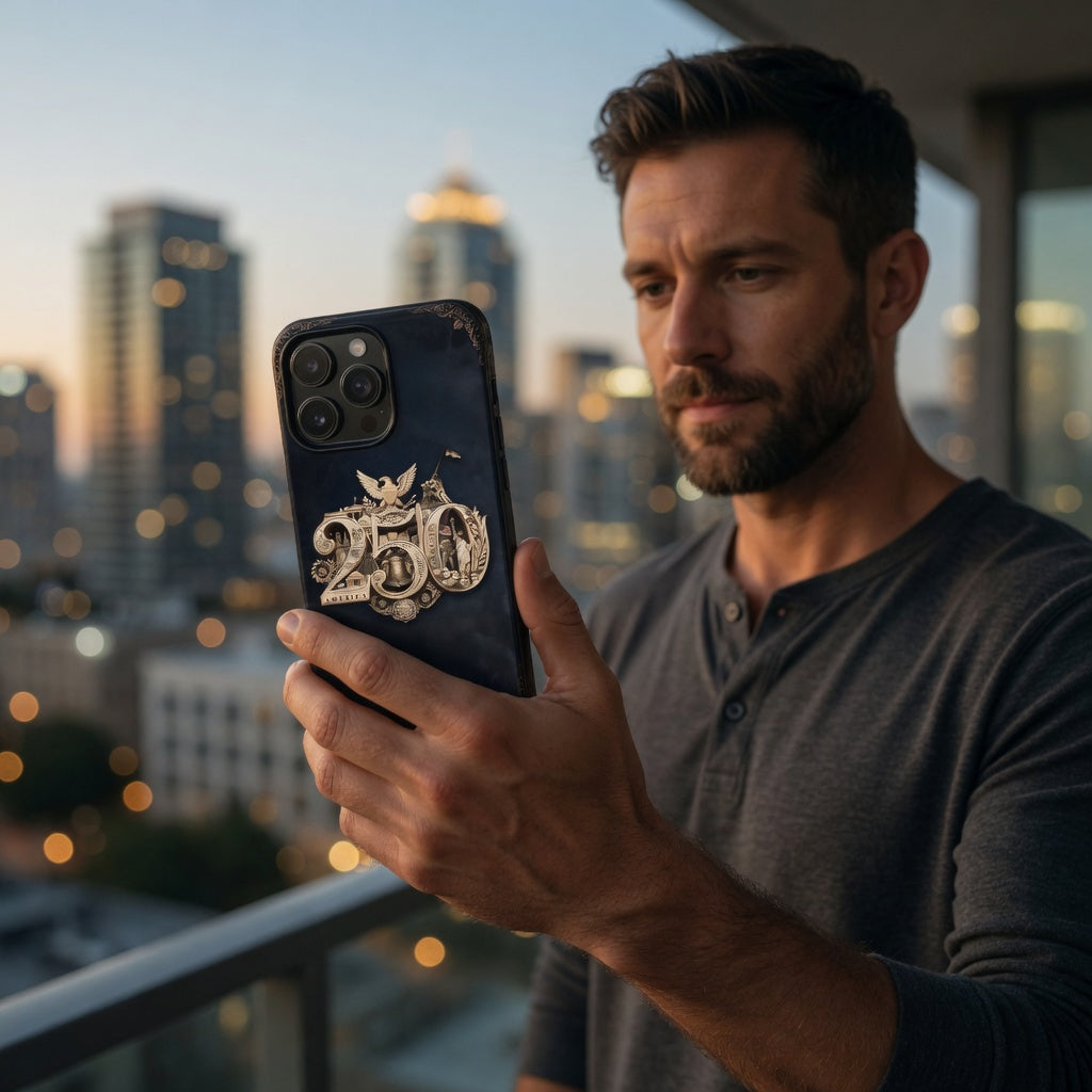 America 250th Anniversary Phone Case, Shock-Absorbing