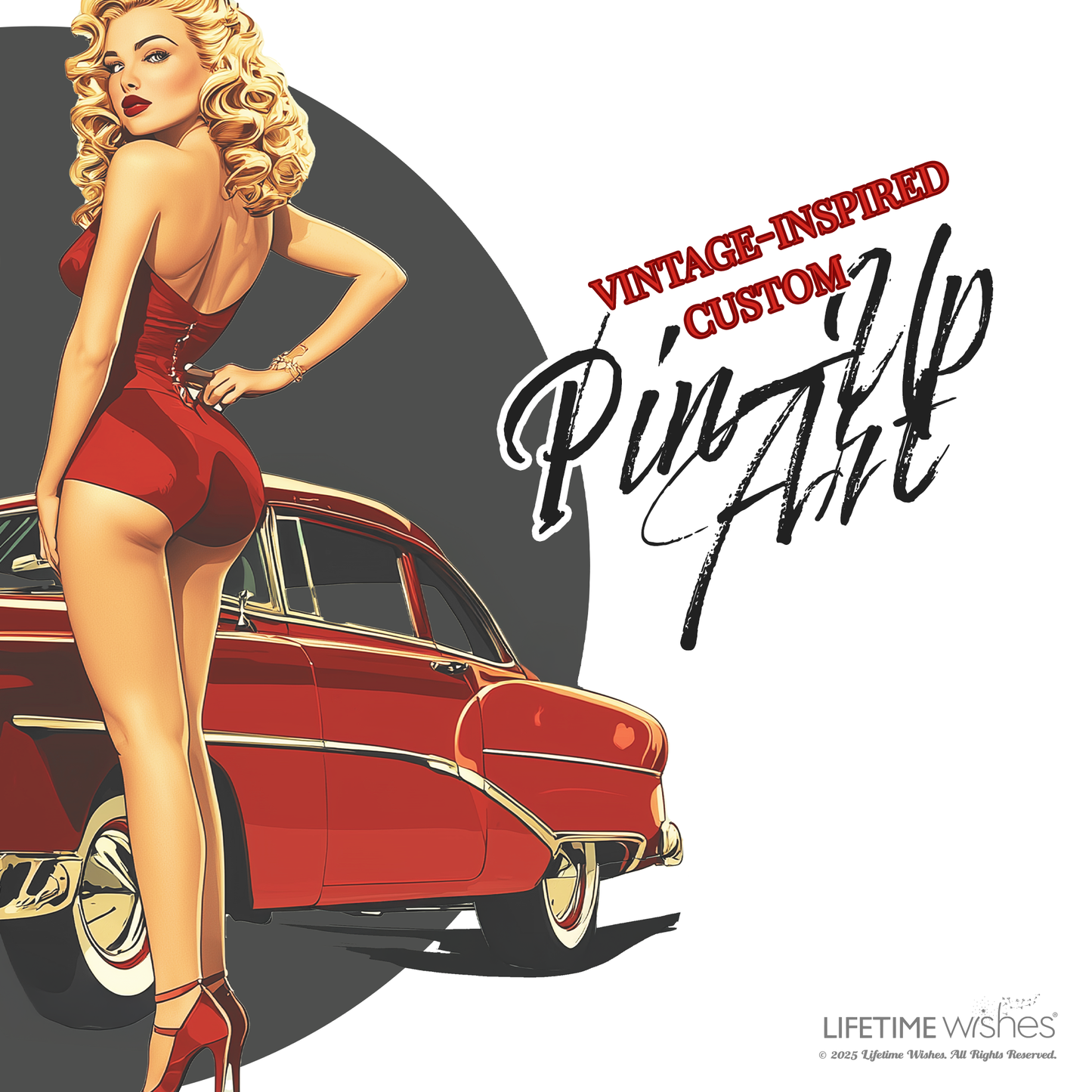 Classic Car Shot Glass, Retro Barware, Gift for Vintage Collector, Vintage PinUp Girl Art, Classic Car Lovers, Bachelor Party Gift, Fathers Day Gift