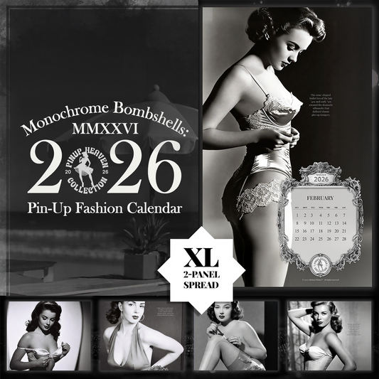 Monochrome Bombshells 2026 — The GOAT of Vintage Pinup Fashion Calendars